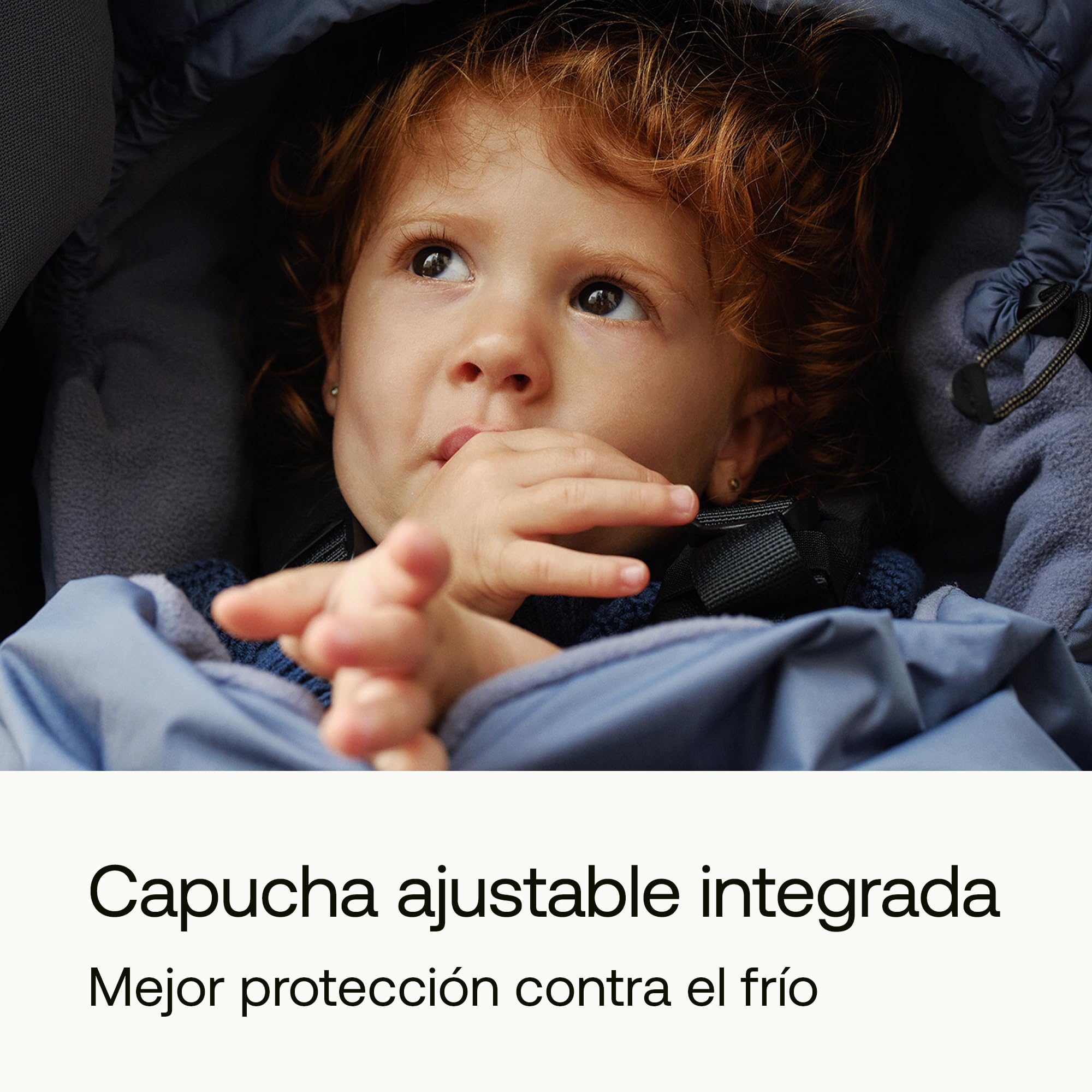 Bugaboo Saco de silla de invierno alto rendimiento y climas extremos, accesorio imprescindible para el carrito con capucha y cremallera bidireccional para mantener pies calientes en Dune Taupe