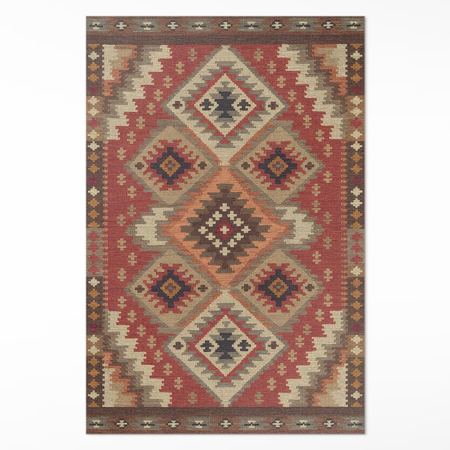 Tapis en vinyle 60x90 cm PVC motif Précision aztèque Floorart
