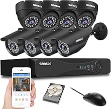 SANSCO CCTV Security Camera System with 8-Channel 1080P Smart DVR, (4) Bullet Cameras and (4) Dome Cameras (All HD 1080p 2MP), 2TB Internal Hard Drive Disk - All-in-One Video Surveillance Kit - coolthings.us