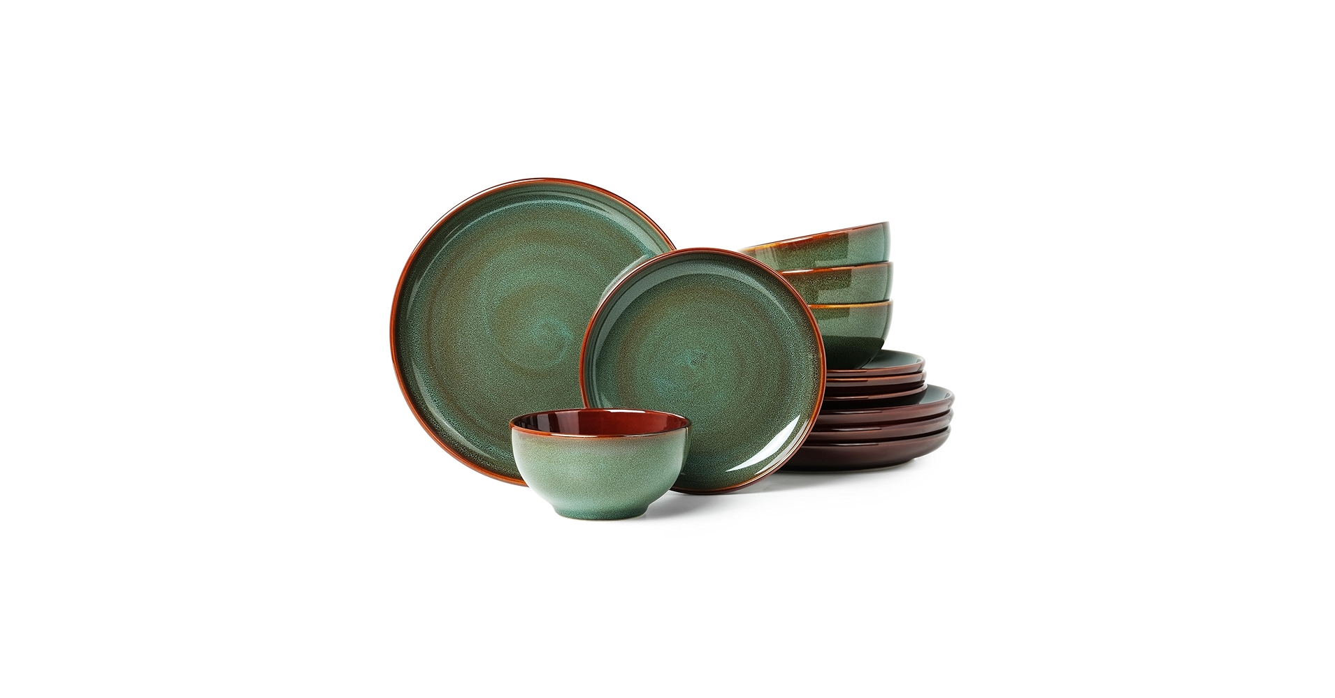 Amazon.com | Pokini Stoneware Dinnerware Sets, Ceramic