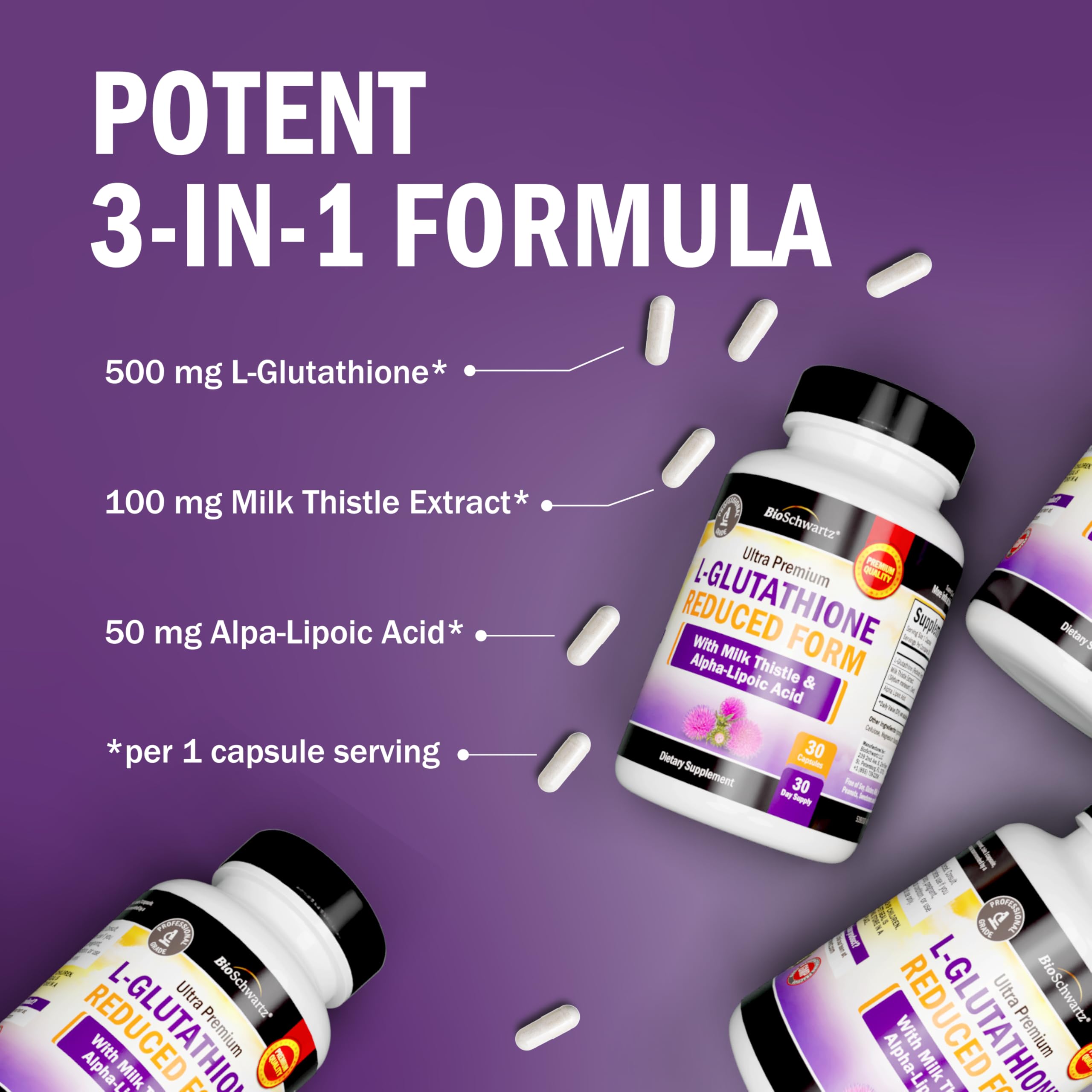 holistix l glutathione dischem Reduced Supplement 500mg with Alpha Lipoic Acid & Milk Thistle Hyperhidrosis Uncovered: Sweating the 100505 Size:40ML