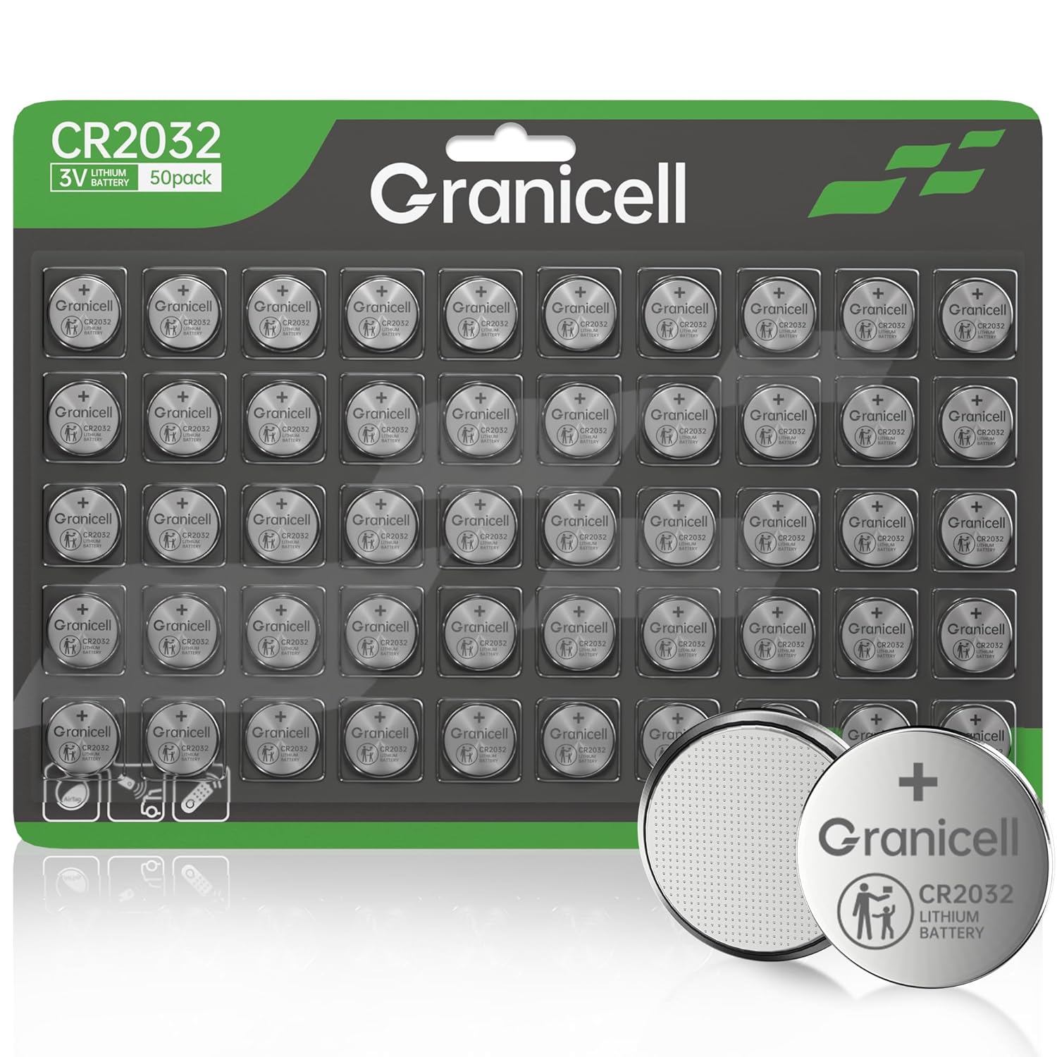 CR2032 Battery Compatible with AirTag 2032 Lithium 3V Coin Battery for Child Safety Suitable for Key Fobs Smart