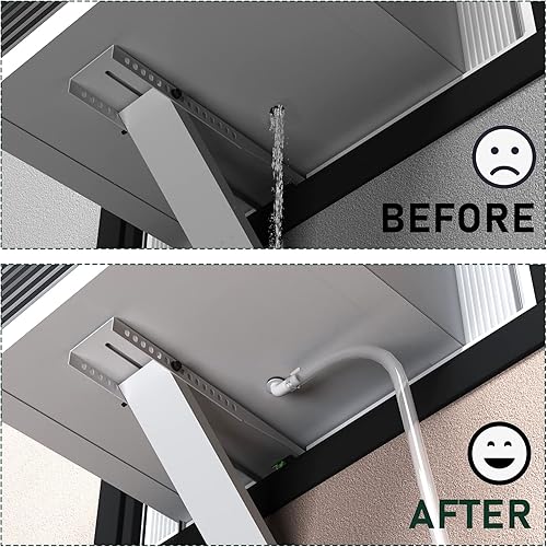 Miniatura 6 de Flehomo Kit de drenaje de aire acondicionado, tubo y abrazaderas de vinilo transparente de PVC de 3 pies y conector de manguera de drenaje de CA de