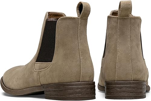 Miniatura 8 de Jousen Botas Chelsea para hombre, ligeras, informales, Chukka, botas de tobillo clásicas elásticas para hombre