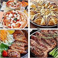 Vista 8 de Bandeja para pizza Beasea de 16 pulgadas para horno, redonda, hecha de aleación de aluminio, con orificios, para hornear, utensilios para el hogar