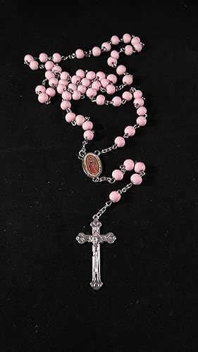 Miniatura 3 de Rosarios Rosas para Niña De Madera para Recuerdos De Bautizo/Primera Comunión 12 Piezas L