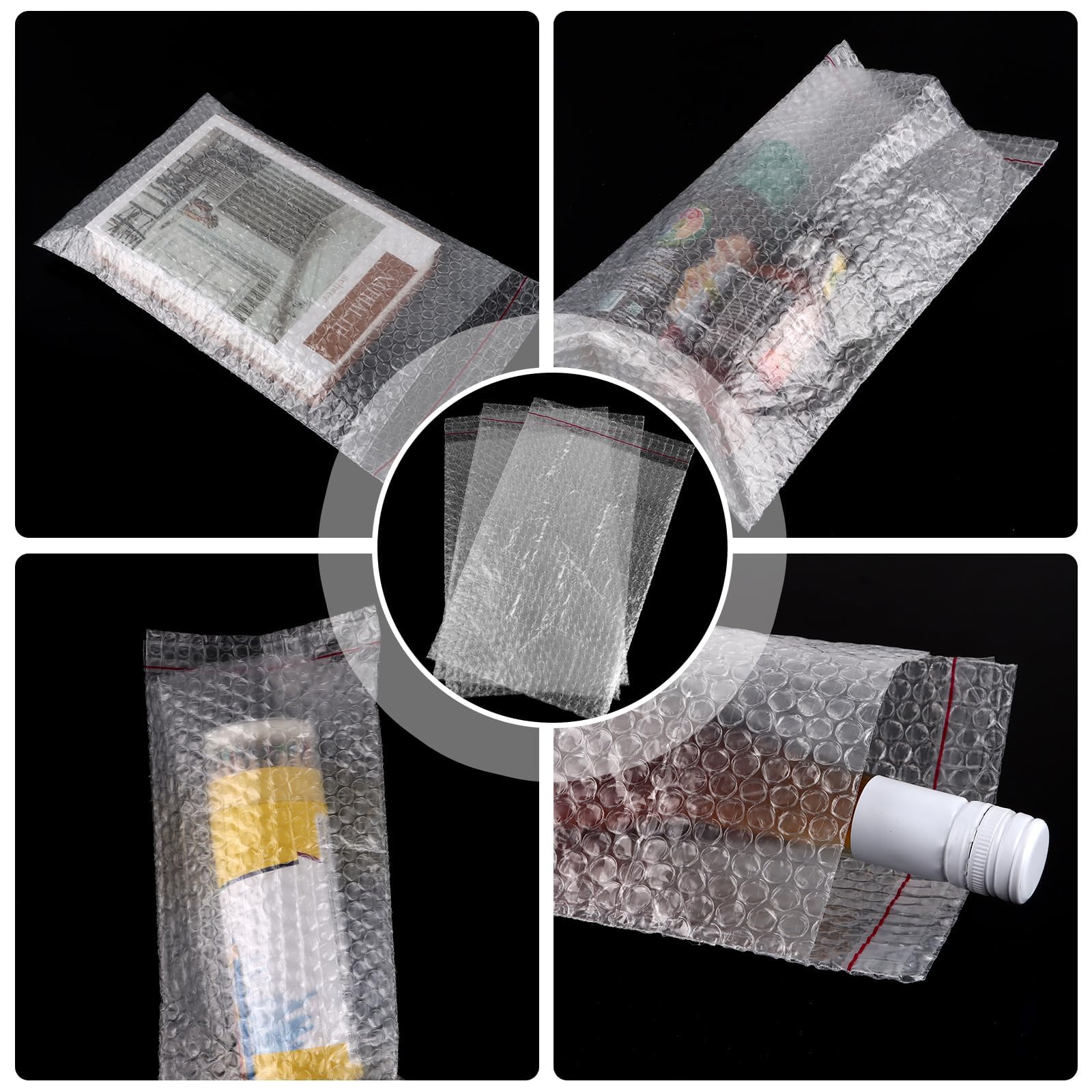 50 Stück Selbstklebende Luftpolsterbeutel 20 x 30CM, Bubble Wrap Bags, Luftpolstertaschen, Luftpolsterumschläge Verpackungsmaterial für Umzug und Versand, Stoßfeste Polsterung