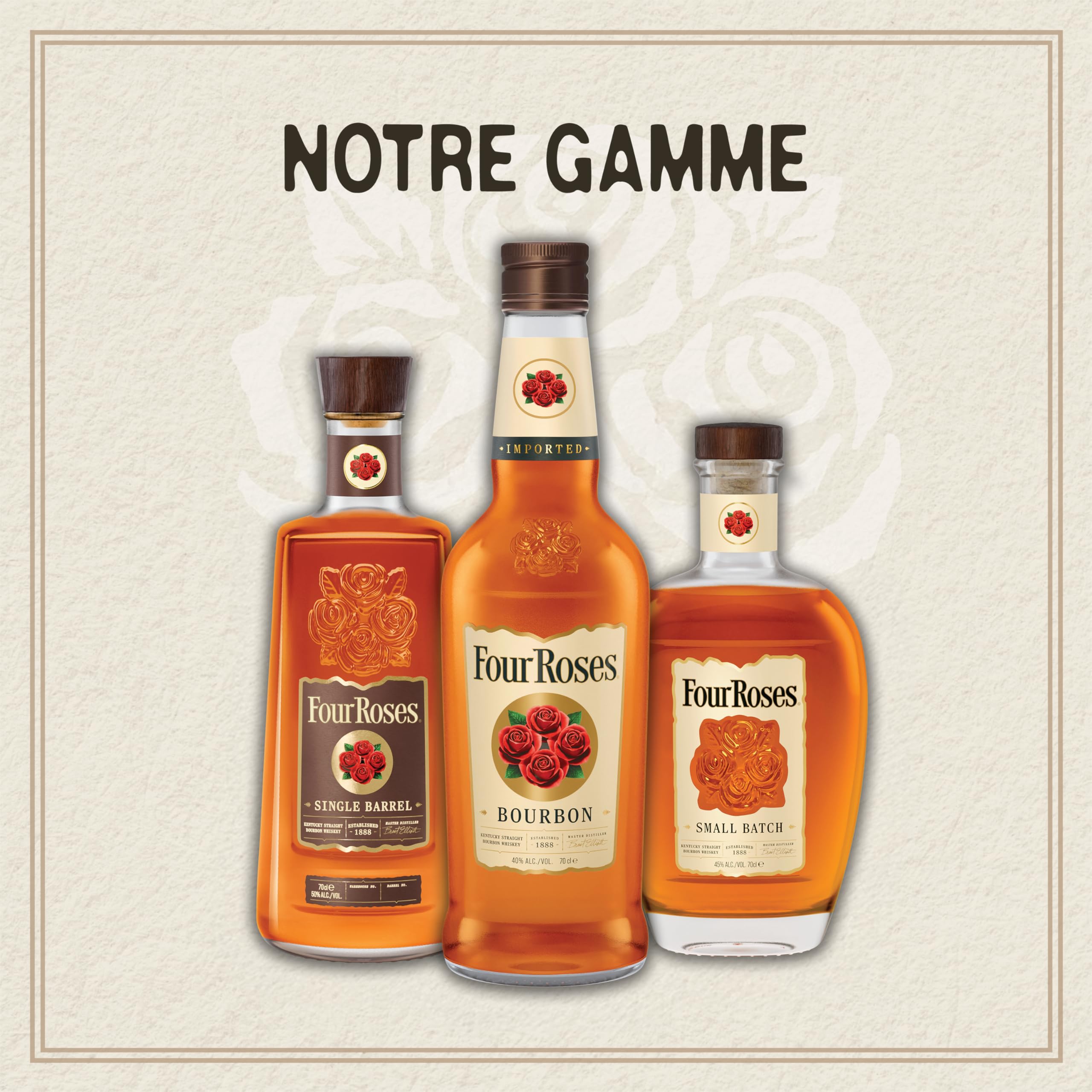 FOUR ROSES Bourbon Single Barrel Whisky Bourbon - 50%, 70cl