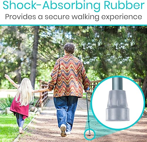 Miniatura 6 de Vive Puntas de bastón de repuesto (paquete de 2) - Punta universal para bastones