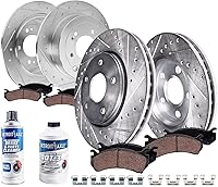 Vista 19 de Detroit Axle - Kit de freno delantero para Ford F-150 2010-2011, Ford Expedition Lincoln Navigator 2010-2021, repuesto de pastillas de freno