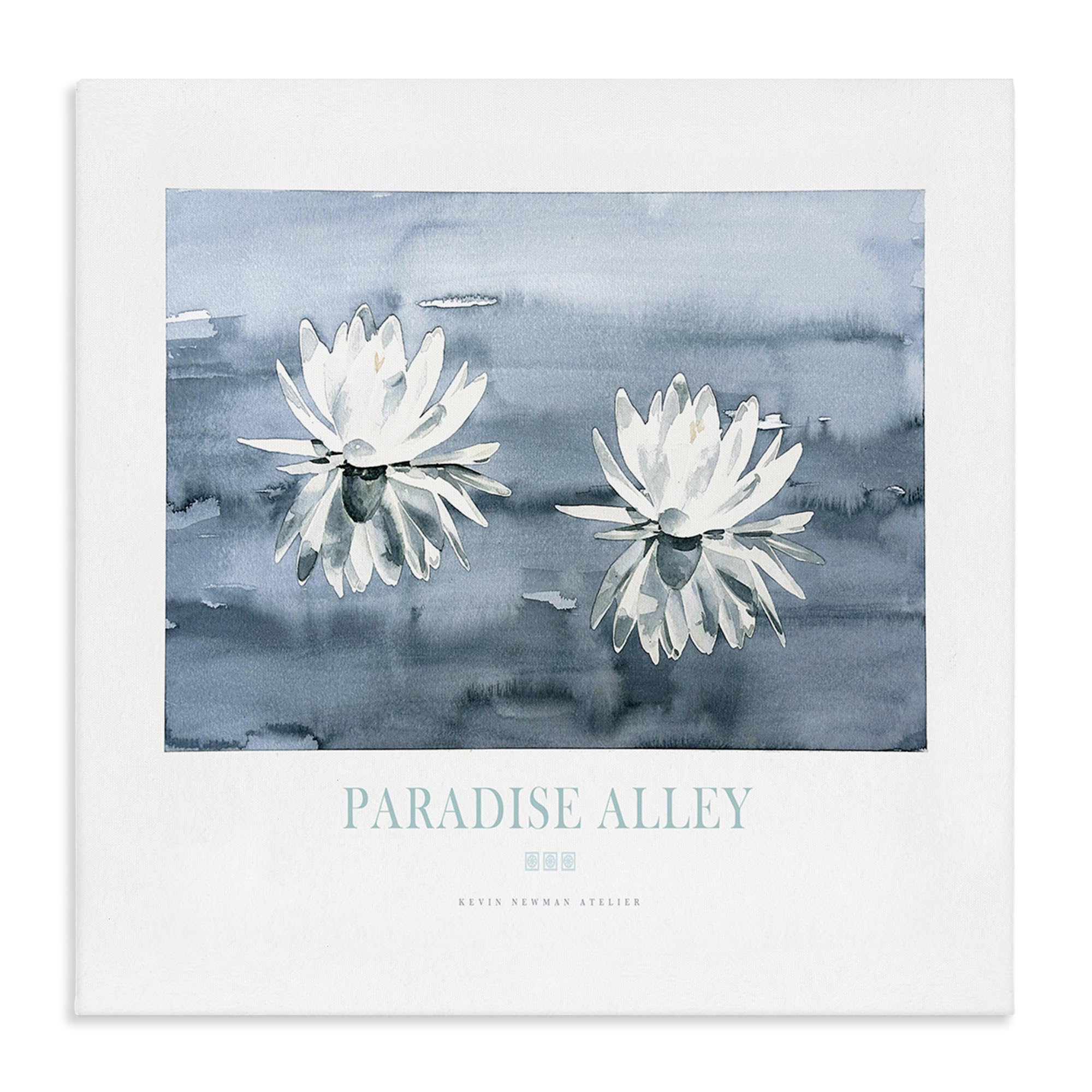 Stupell Industries Unframed Paradise Alley Water Lilies Floral, 30 X 30 Inch Canvas Wall Art