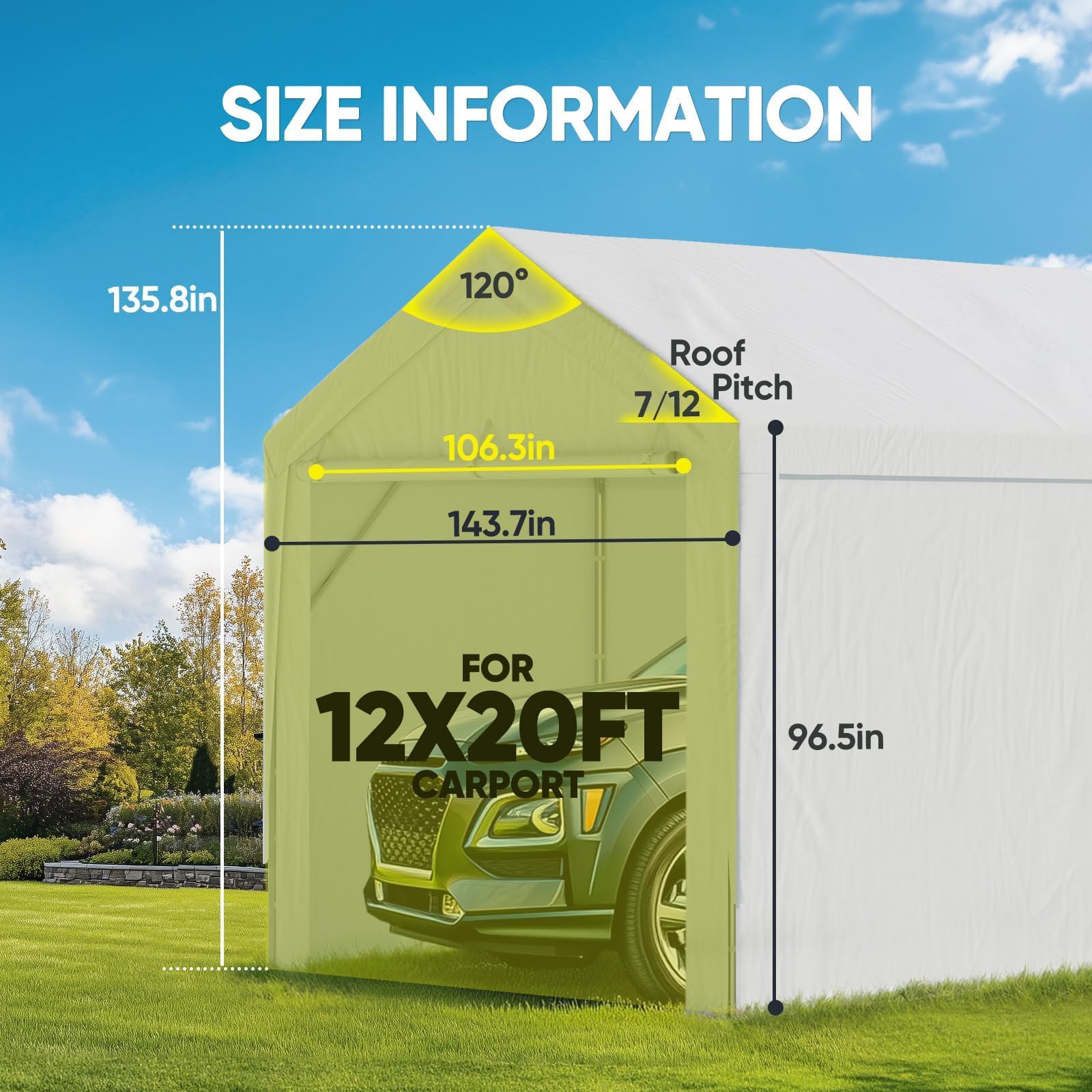 Amazon.com: ADVANCE OUTDOOR Replacement Door with Zippers Tarp for