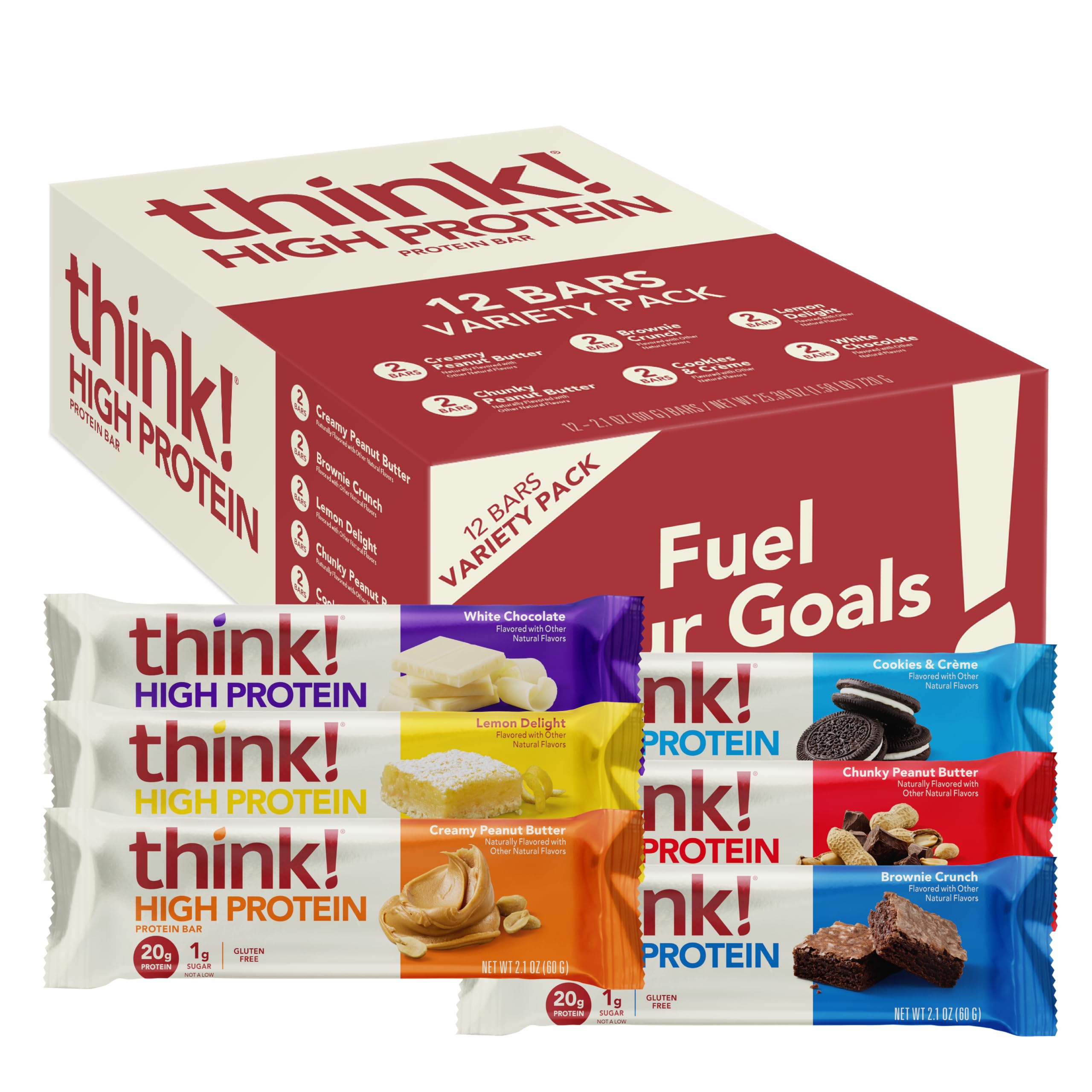 think! High Protein Bar, Chunky Peanut Butter, 10 Count — Amazon image 16