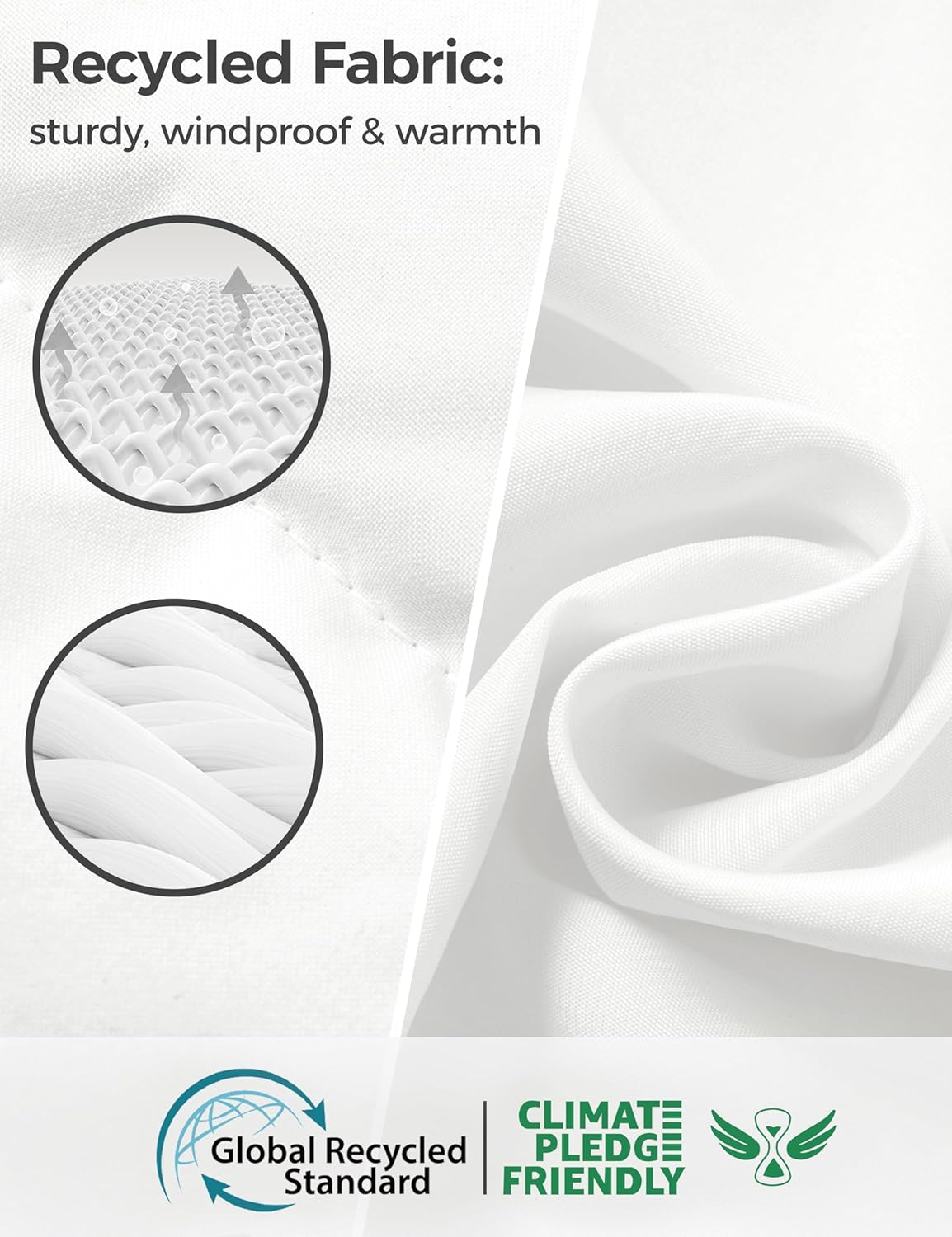 wantdo Men's Puffer Jacket Waterproof Winter Coat Hooded Parka Jacket Recycled Outerwear (Regular and Big Size) - Image 5