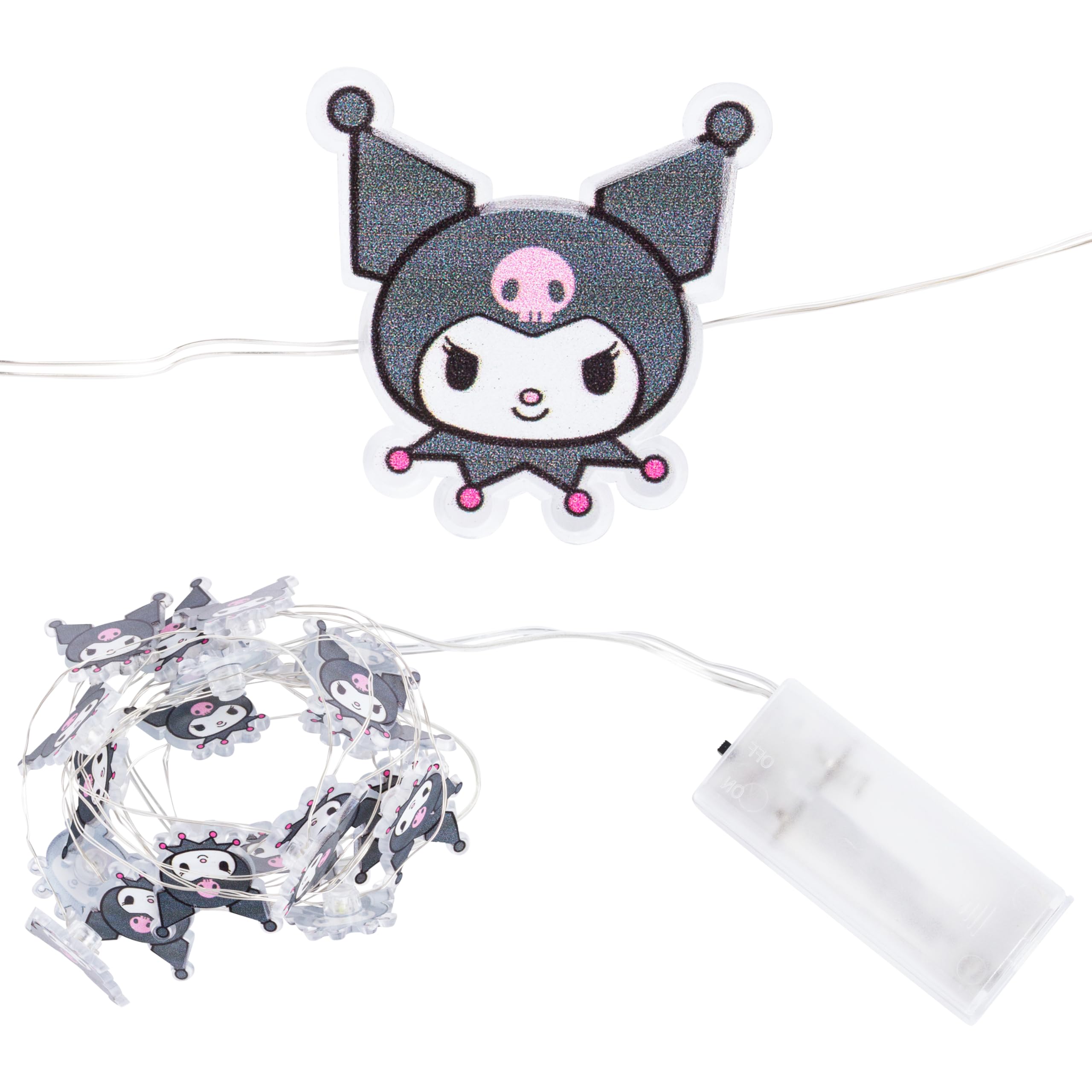 Buy Silver Buffalo Sanrio Hk and Friends Kuromi Face Lights Boxed