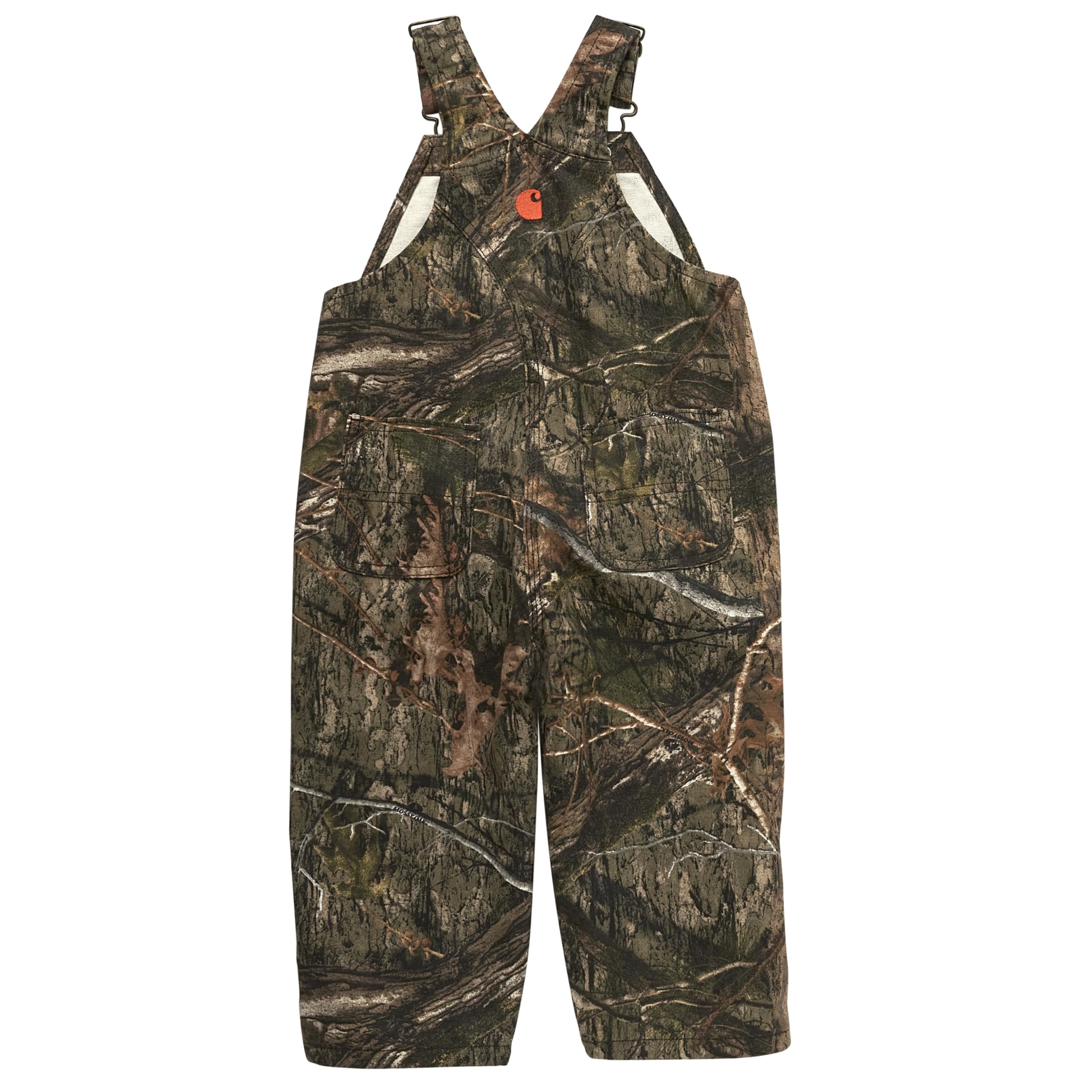 Carhartt CM8758 Latzhose für Kinder, Leinen, lockere Passform, Camouflage, für Jungen
