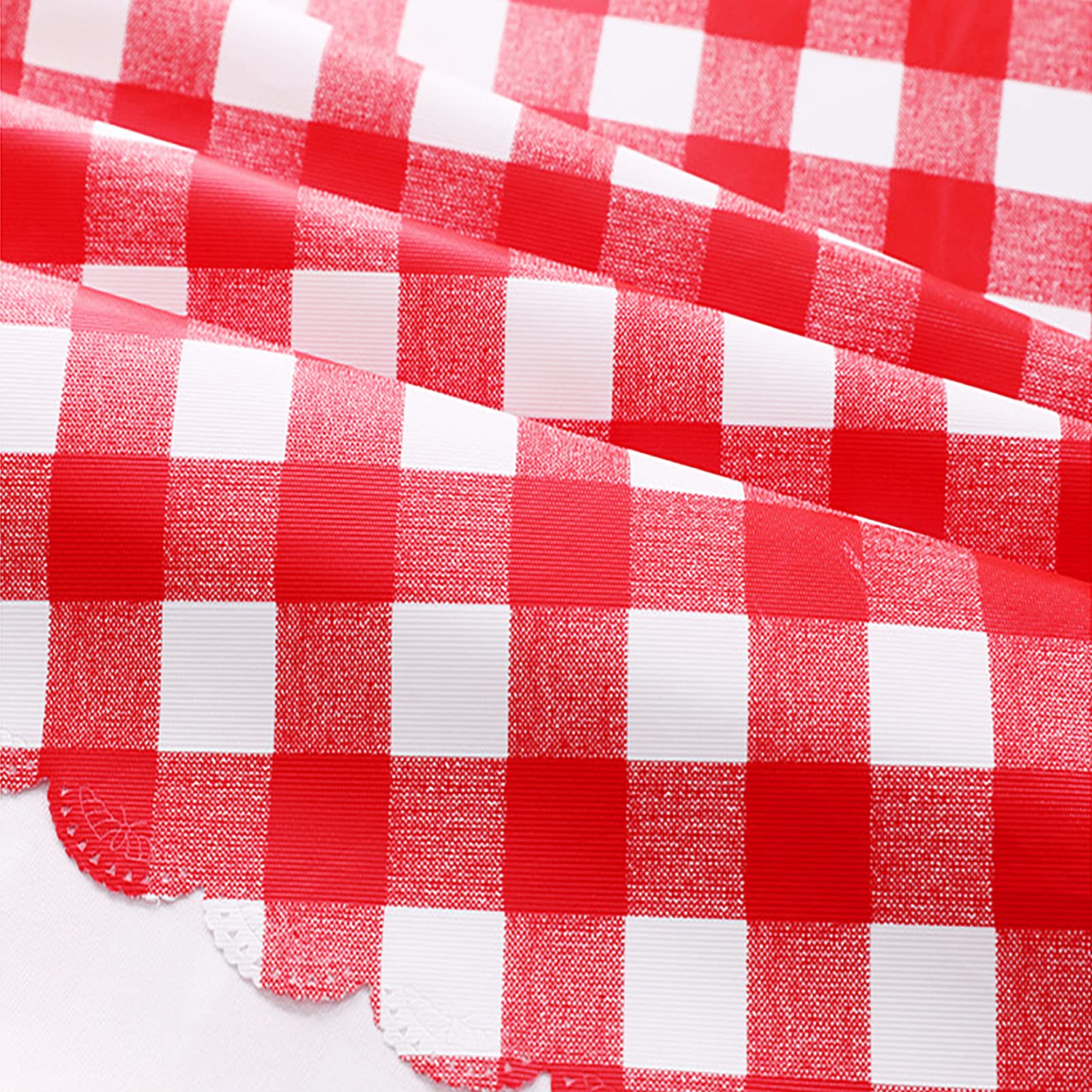 Nappe ronde imperméable en PVC de 180 cm, anti-graisse, facile à nettoyer, résistante aux taches, parfaite pour une fête de remise de diplôme, un anniversaire, une célébration sans plis