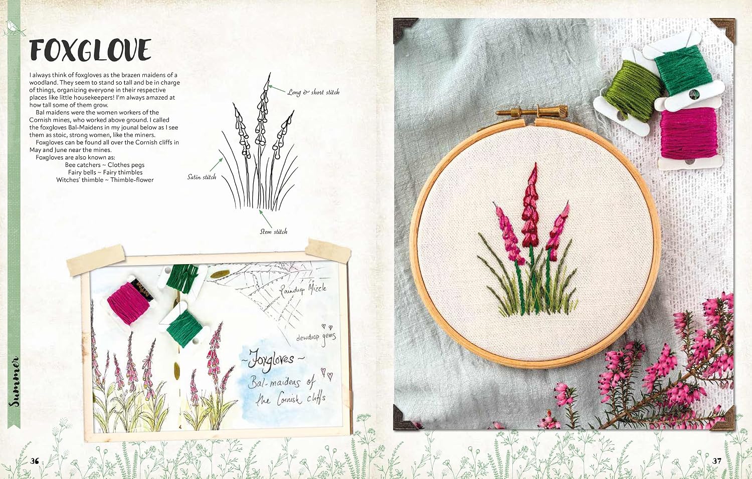 A Love of Cloth and Thread: Woodland Walks: Over 25 original embroidery designs with iron-on transfers