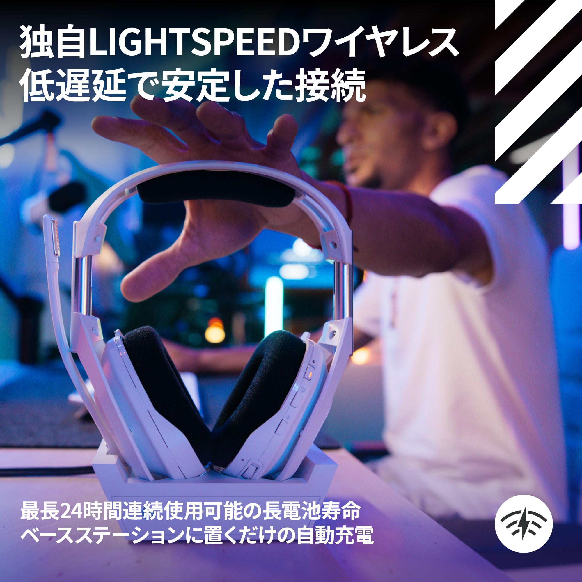 Logicool G Gaming Headset, ASTRO A50 X LIGHTSPEED A50X-WH