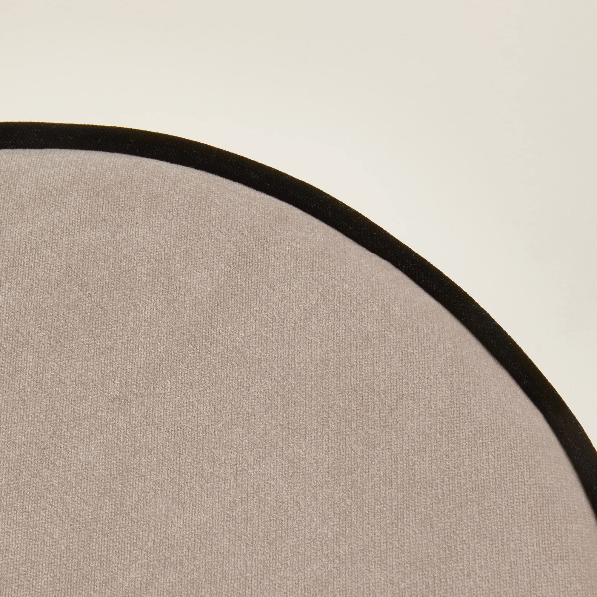 MADURA- Pouf NOE - Cendre et Noir - Ø35xH42 cm