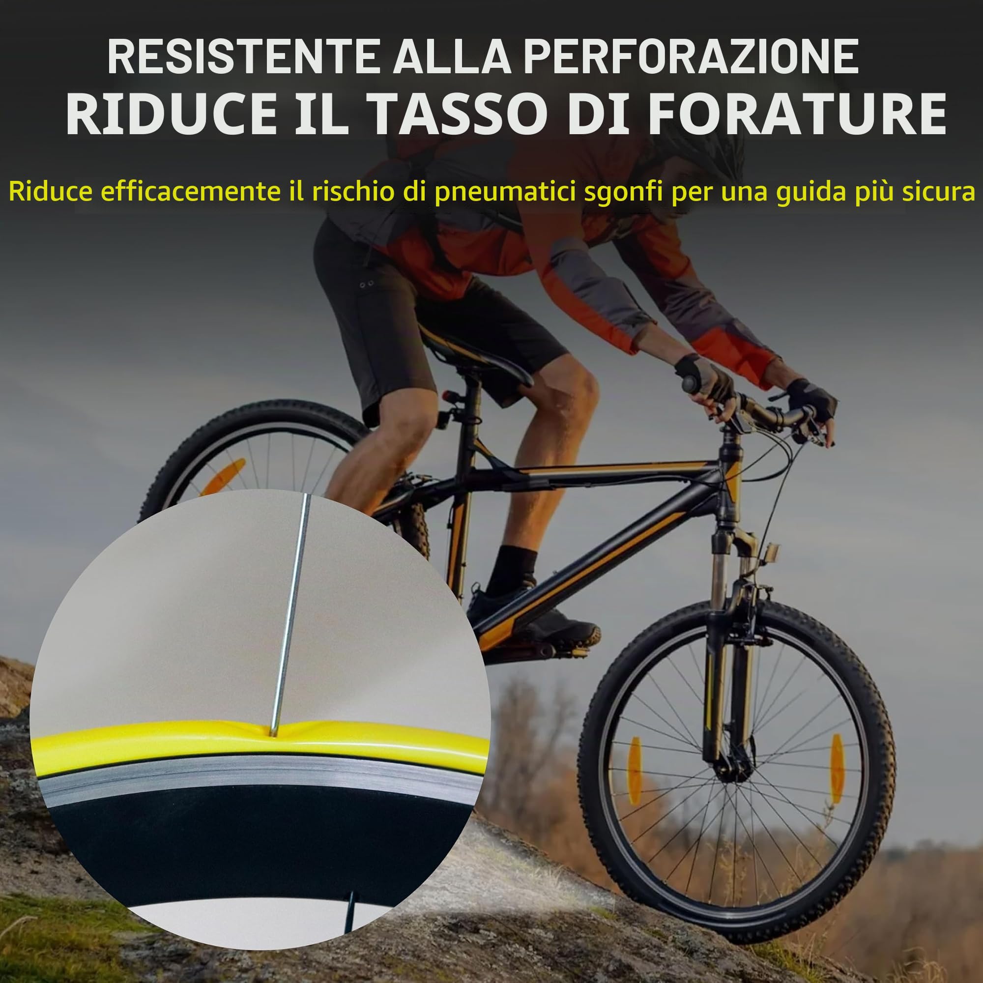 Thinvik Camere d'Aria TPU- Valvola Presta in Metallo 40/60/80mm per Bici da Corsa, MTB e Gravel - 700x18-32c/33-50c/29"/27.5" - 2 Pezzi (1 Paio)