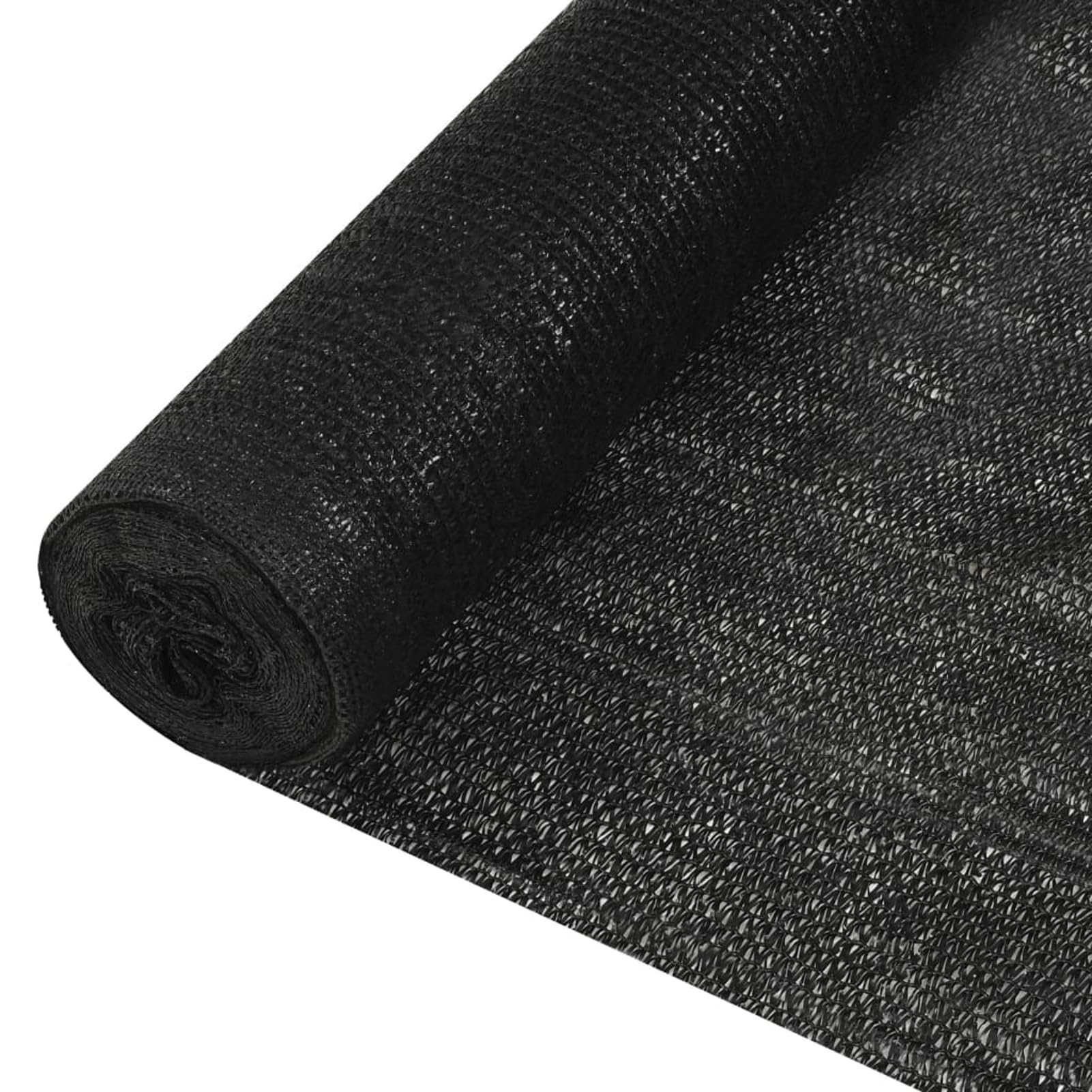 Red de Privacidad HDPE Malla Ocultación Terraza Jardín Toldo de Jardín Malla de Ocultacion Jardin Duradero y Resistente Negro 3,6 x 10 m 150g/m²