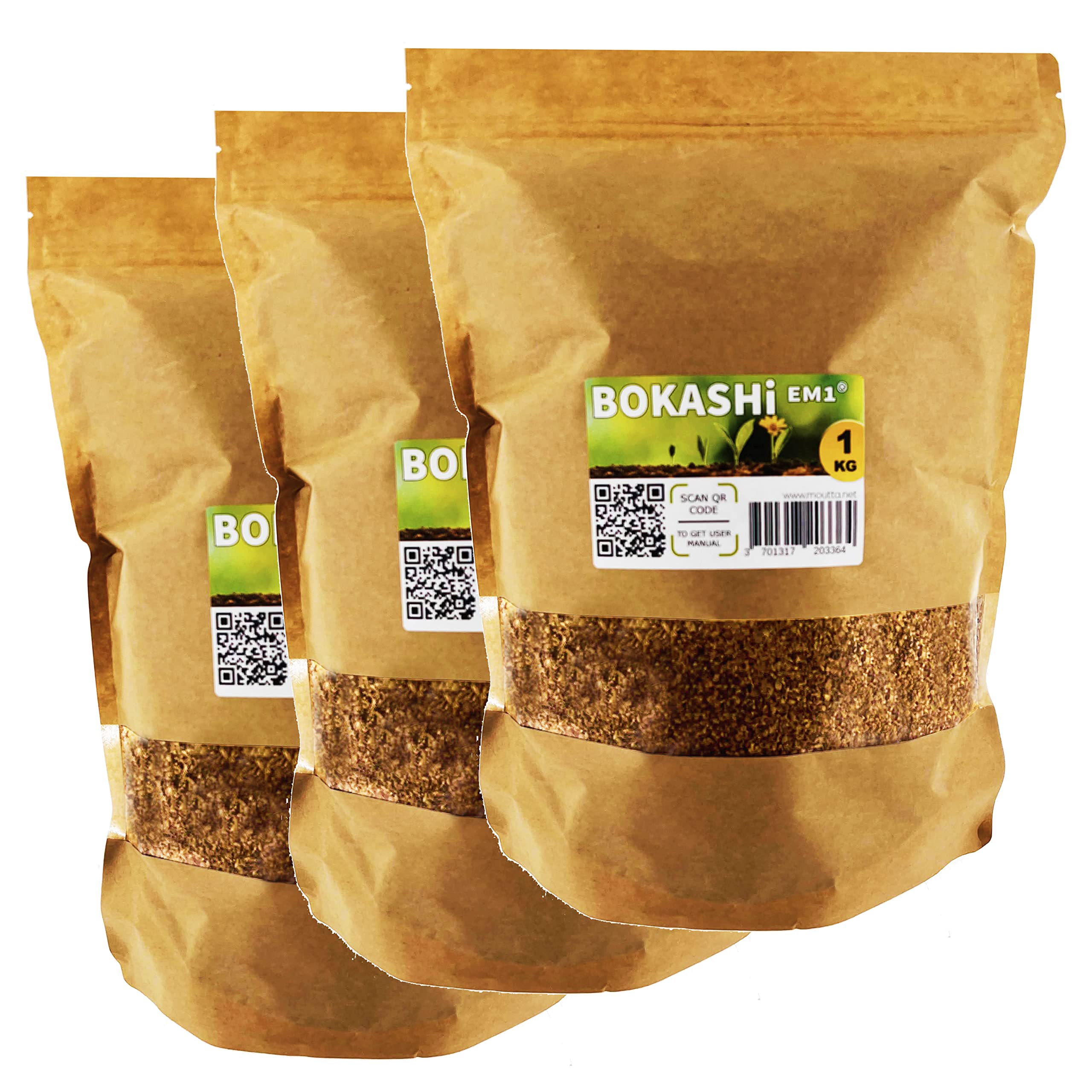 Bokashi 3 kg, Obergäriger Biologischer Beschleuniger/Aktivator EM-1® für Komposter