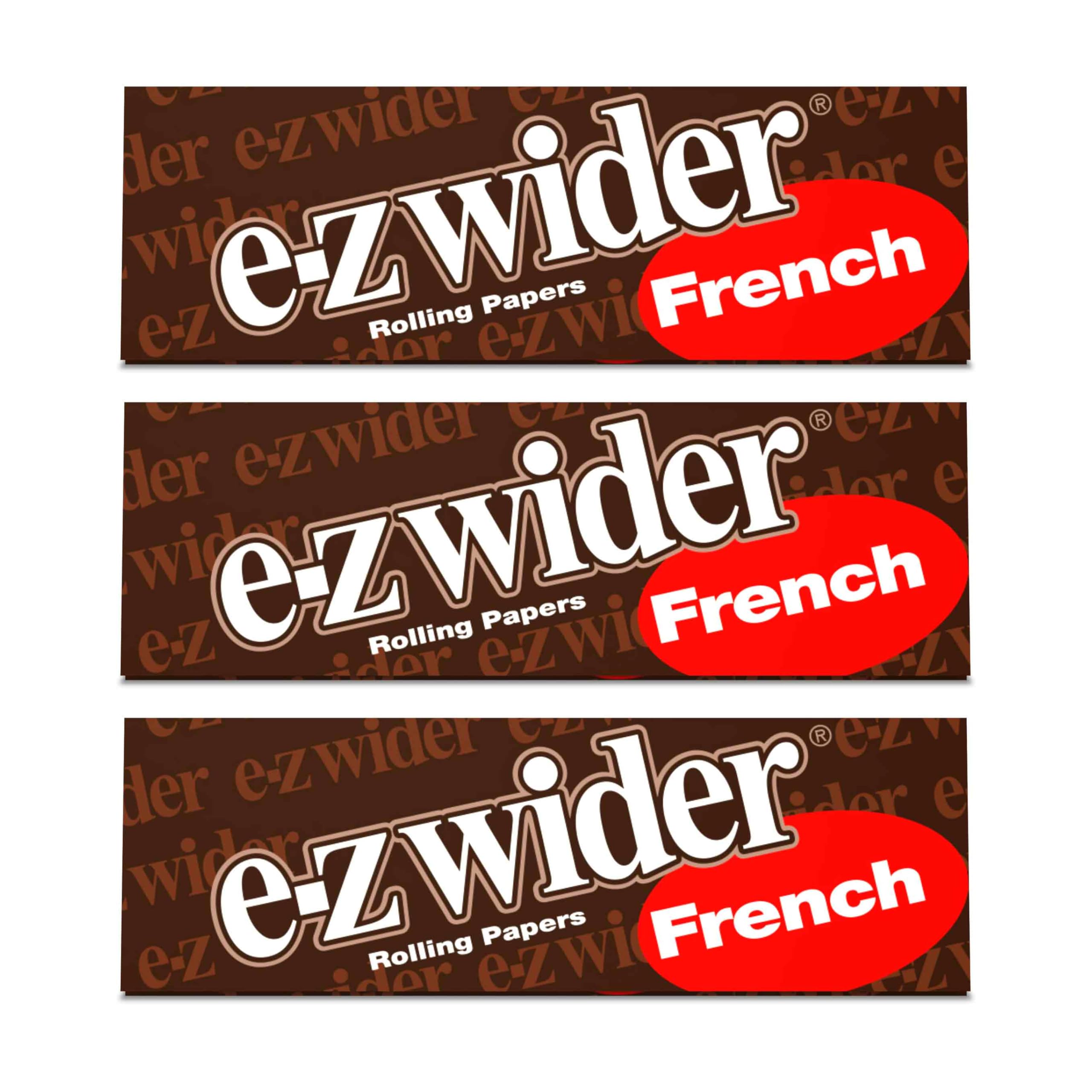 E-Z Wider - 1 1/4" French Rolling Papers - 3 Booklets with 24 Leaves per Booklet