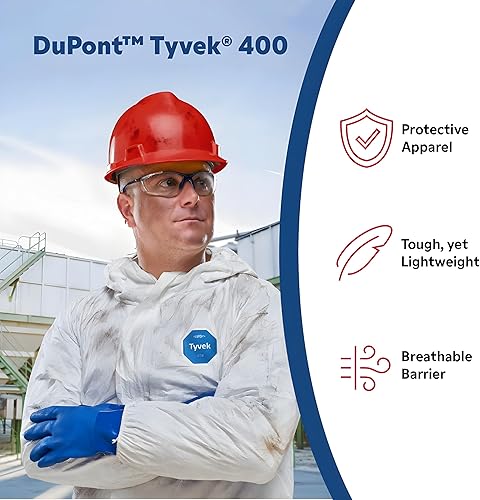 Miniatura 3 de DuPont Tyvek 400 TY122S - Overol protector desechable con capucha, botas