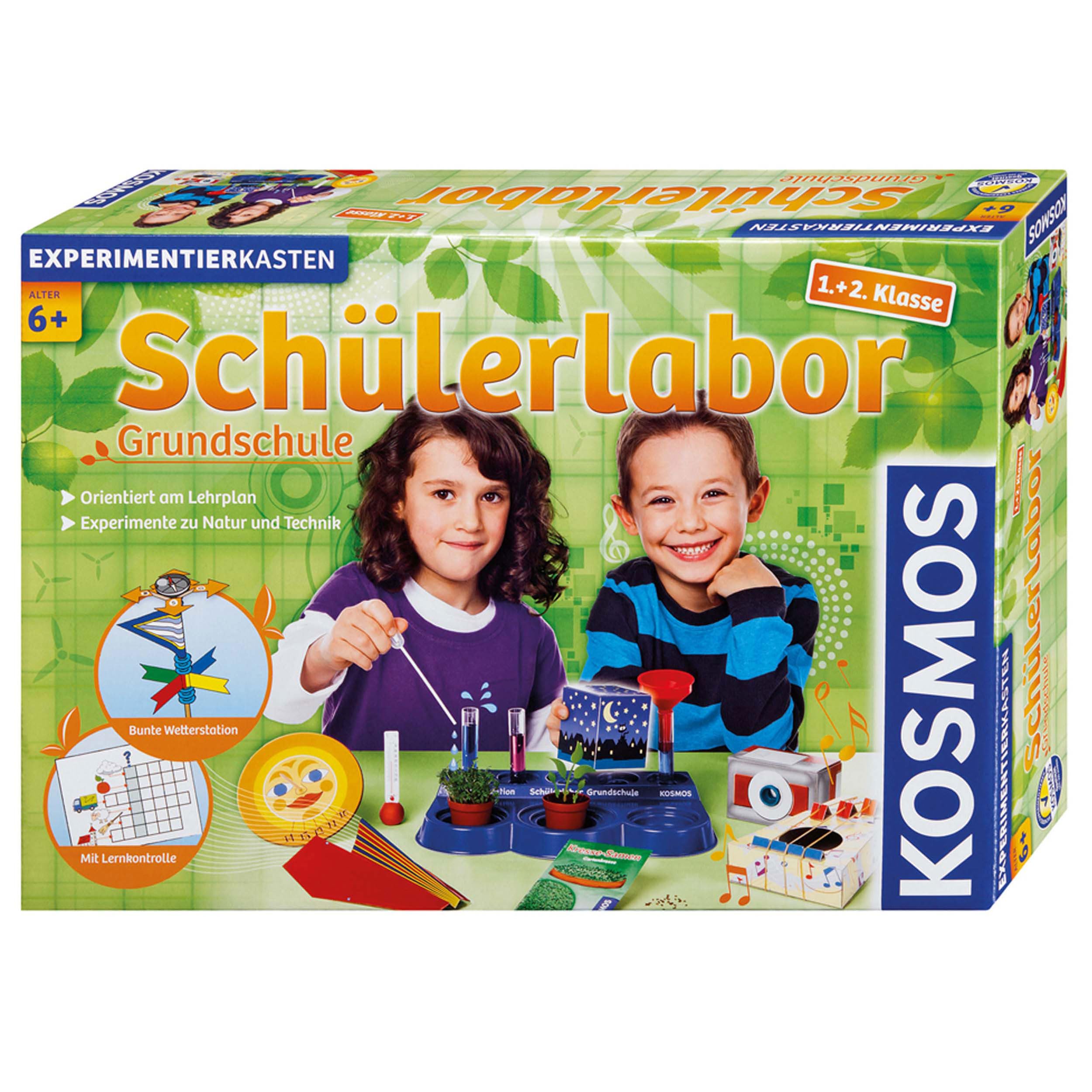 Kosmos 634315 - Schülerlabor Grundschule 1. Und 2. Klasse, Experimente Zu Natur Und Technik, Am Lehrplan Der Schule Orientiert, Experimentierkasten Für Kinder Ab 6 Jahre