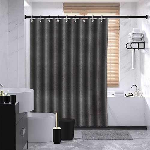 Miniatura 4 de IMAVO Juego de accesorios de baño, dispensador de loción de jabón, jabonera, soporte para cepillo de dientes, vaso de taza de cepillo de dientes,