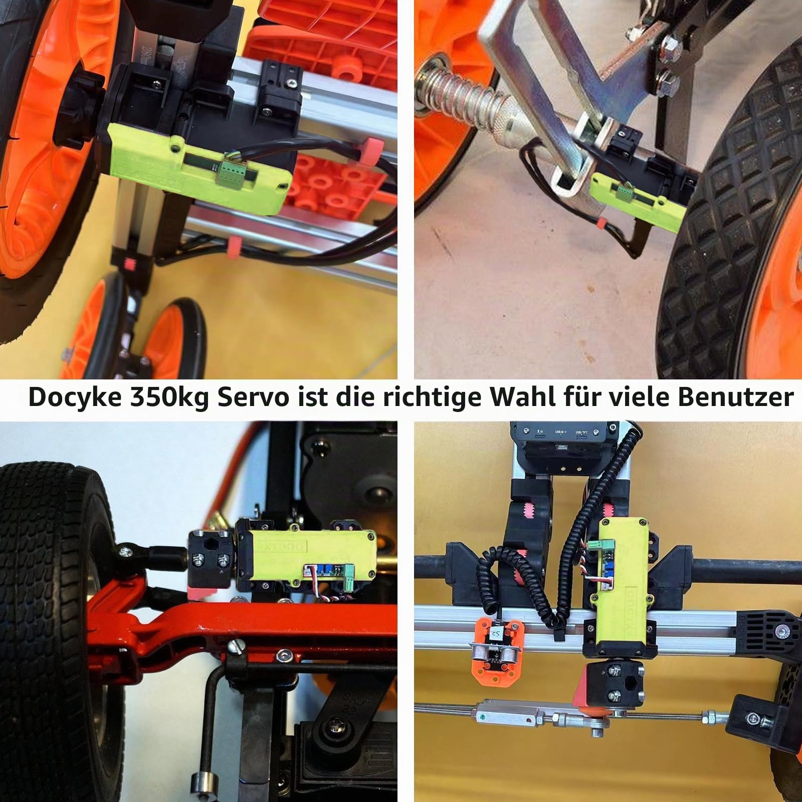 550kg High Torque RC Servo, 2 in 1 Servo und Motor 16V~24V High Voltage Full Metal Gear Digital Servo