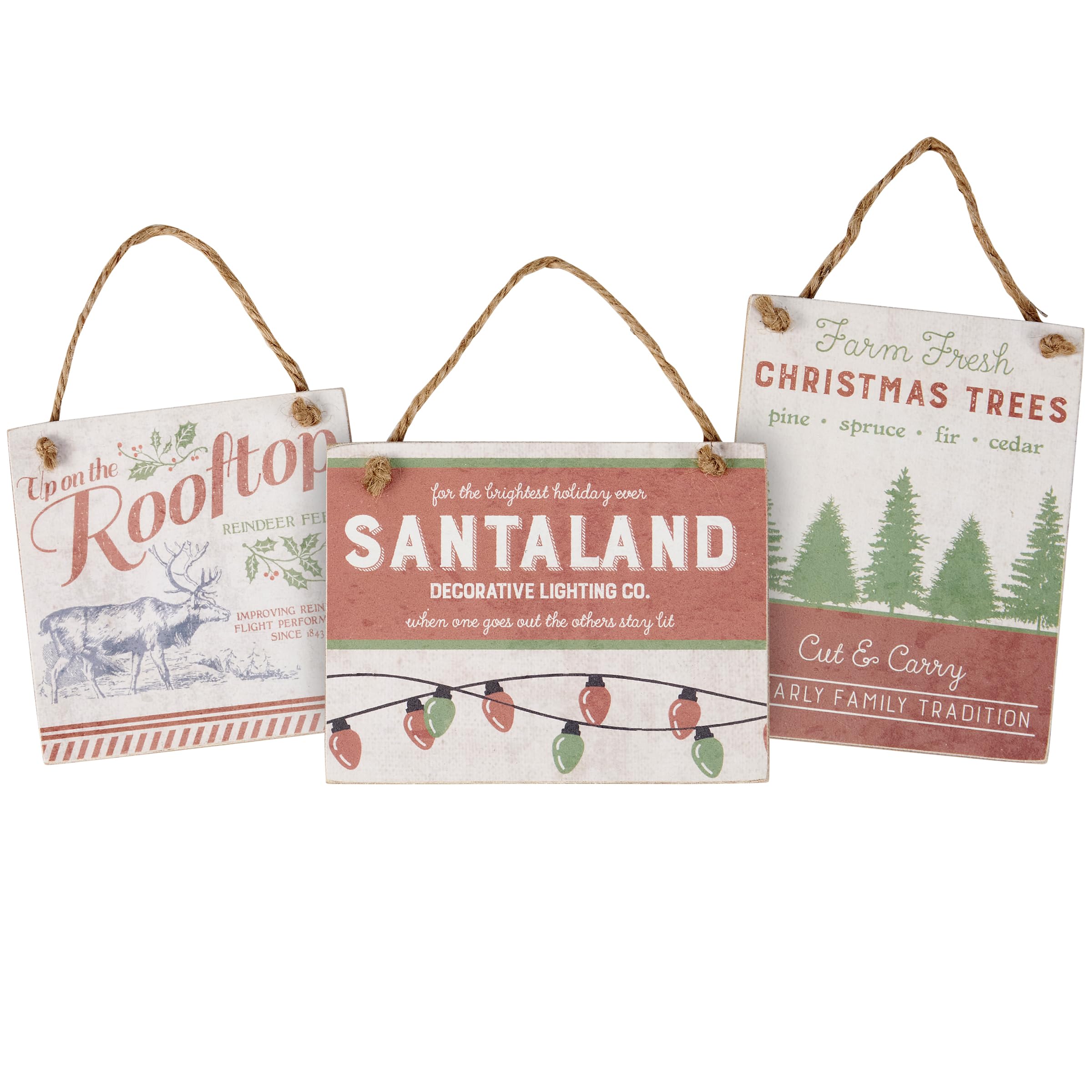 Ensemble de décorations Santaland pour illuminer vos soirées de Noël en famille