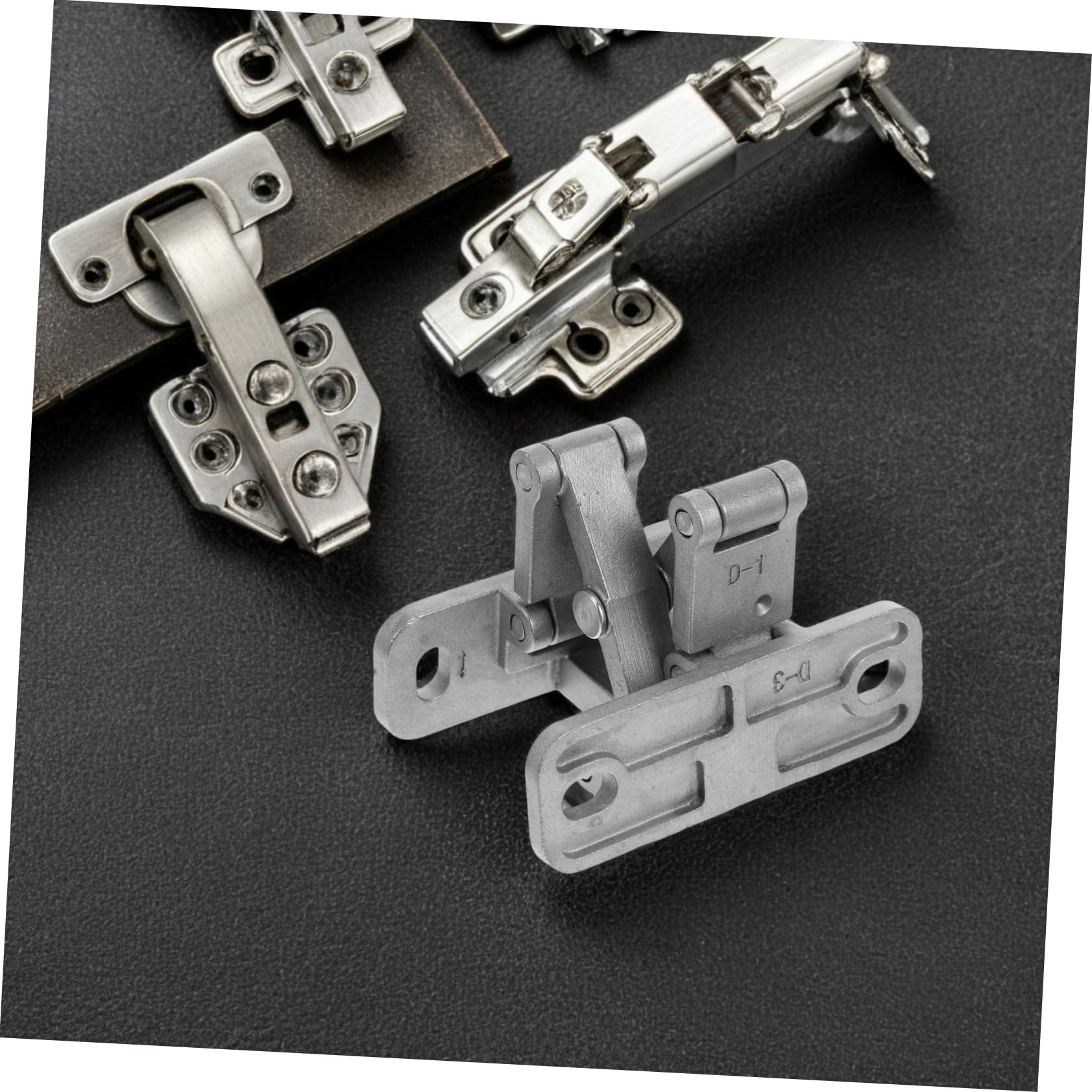 TEHAUX 4 Piezas Bisagras Invisibles Inoxidable de Alta Resistencia para Puertas y Equipos de Seguridad Instalación Simplificada y Diseño Elegante