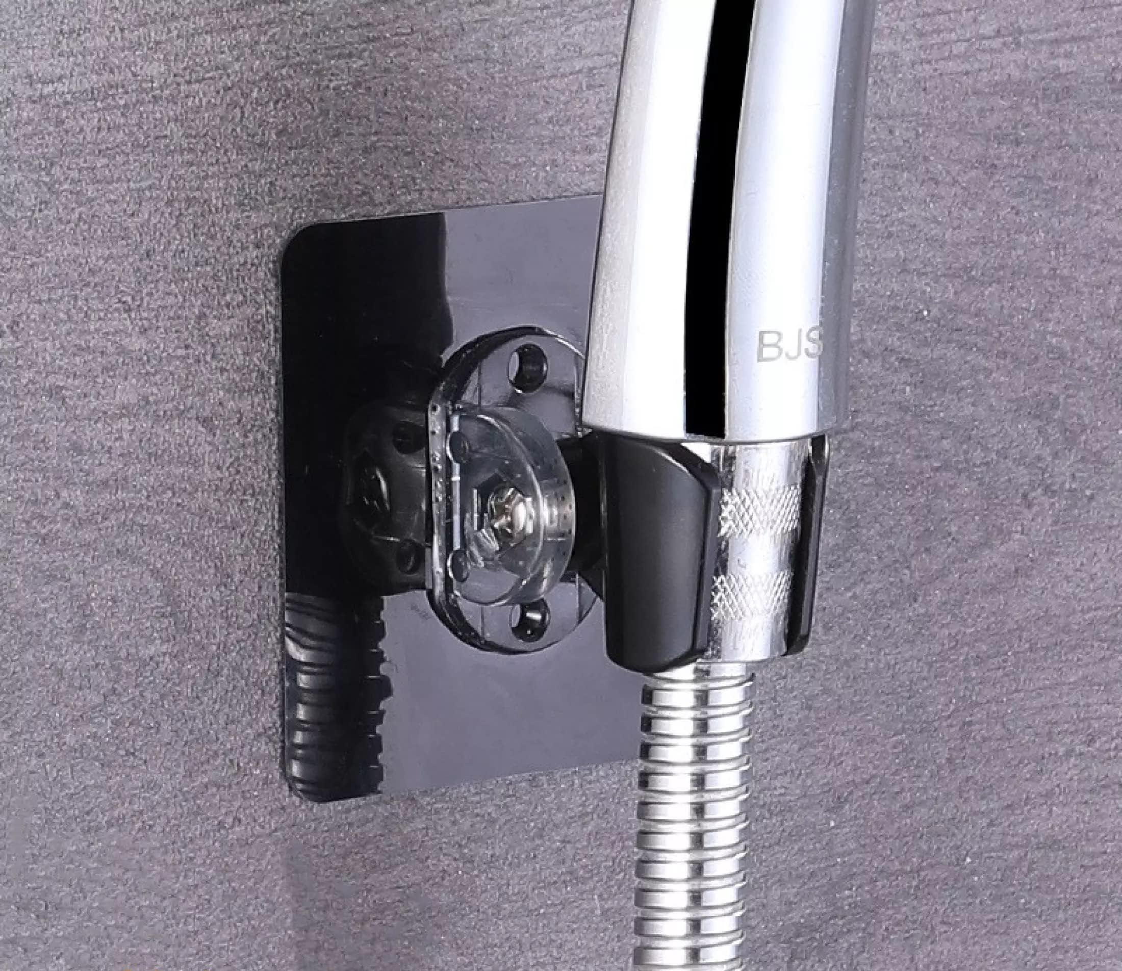Vihax Self Adhesive Shower Head Holder | Adjustable Wall Mounted Handheld Shower Bracket | Drill-Free Waterproof Showerhead Rack | Punch-Free Bathroom Accessory, Transparent (Pack of 1) 4