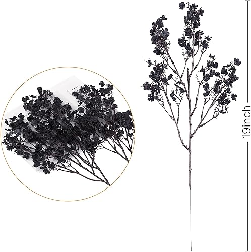 Miniatura 7 de Sggvecsy 15 piezas de flores artificiales de aliento de bebé, ramos de gypsophila a granel, flores de seda falsas de tacto real para el hogar,