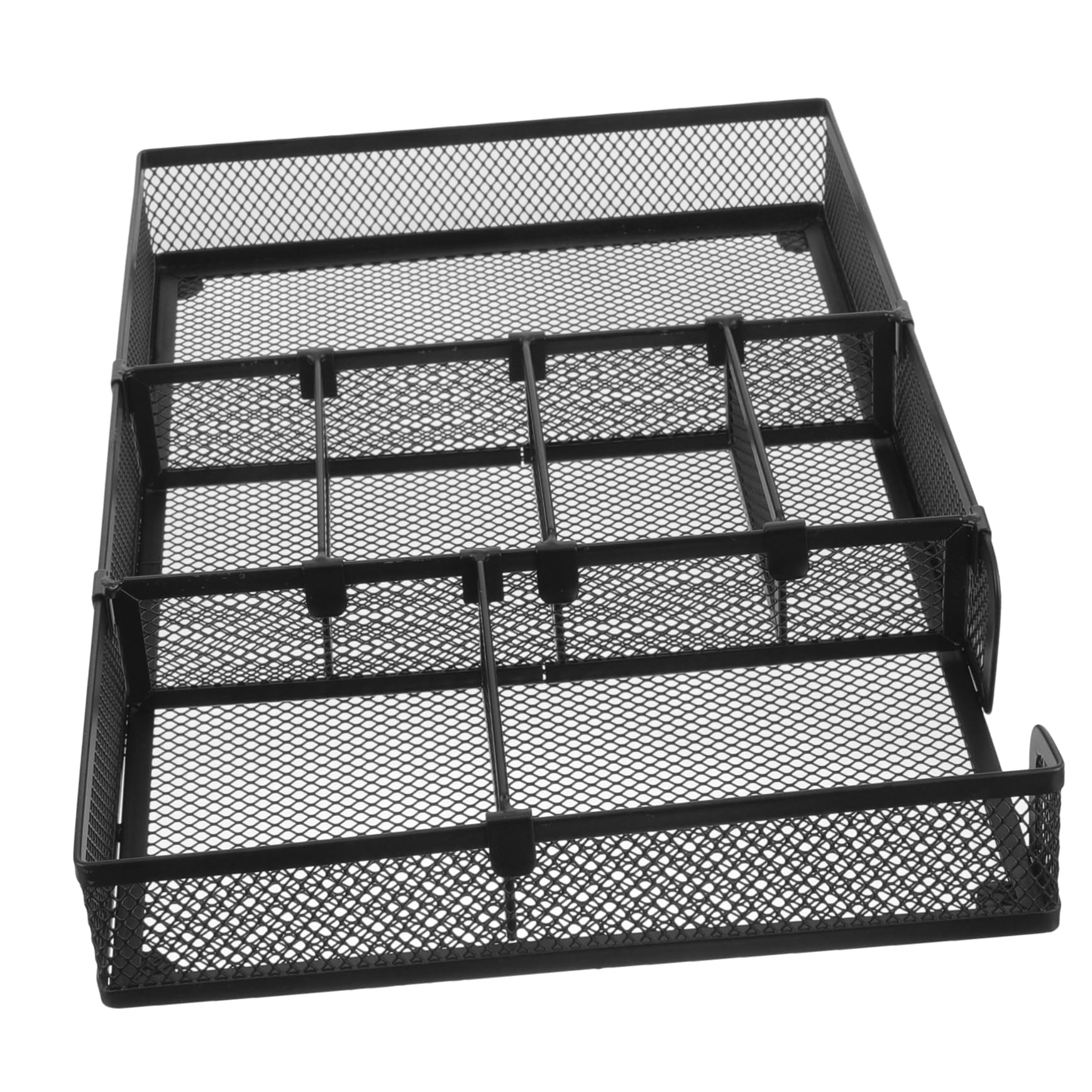 HOMSFOU Metal Drawer Organizer Sturdy Mesh File Storage Desk Organizer Drawers Office Organization