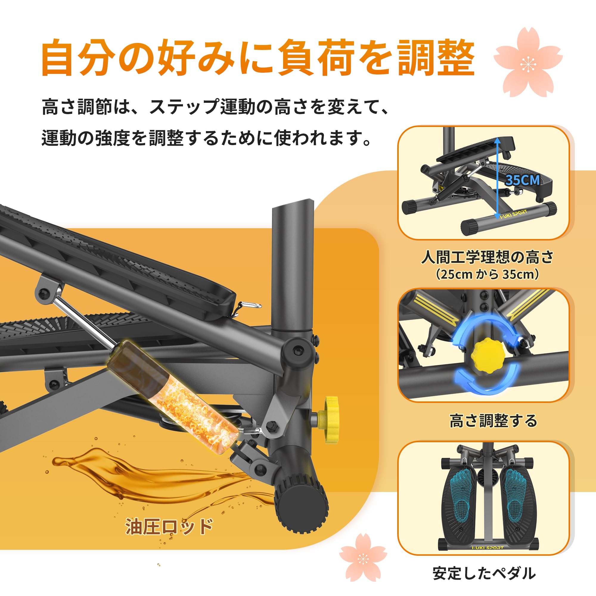 Amazon | I-uki Sport 健康ステッパー 足踏み健康器具 ツイスト