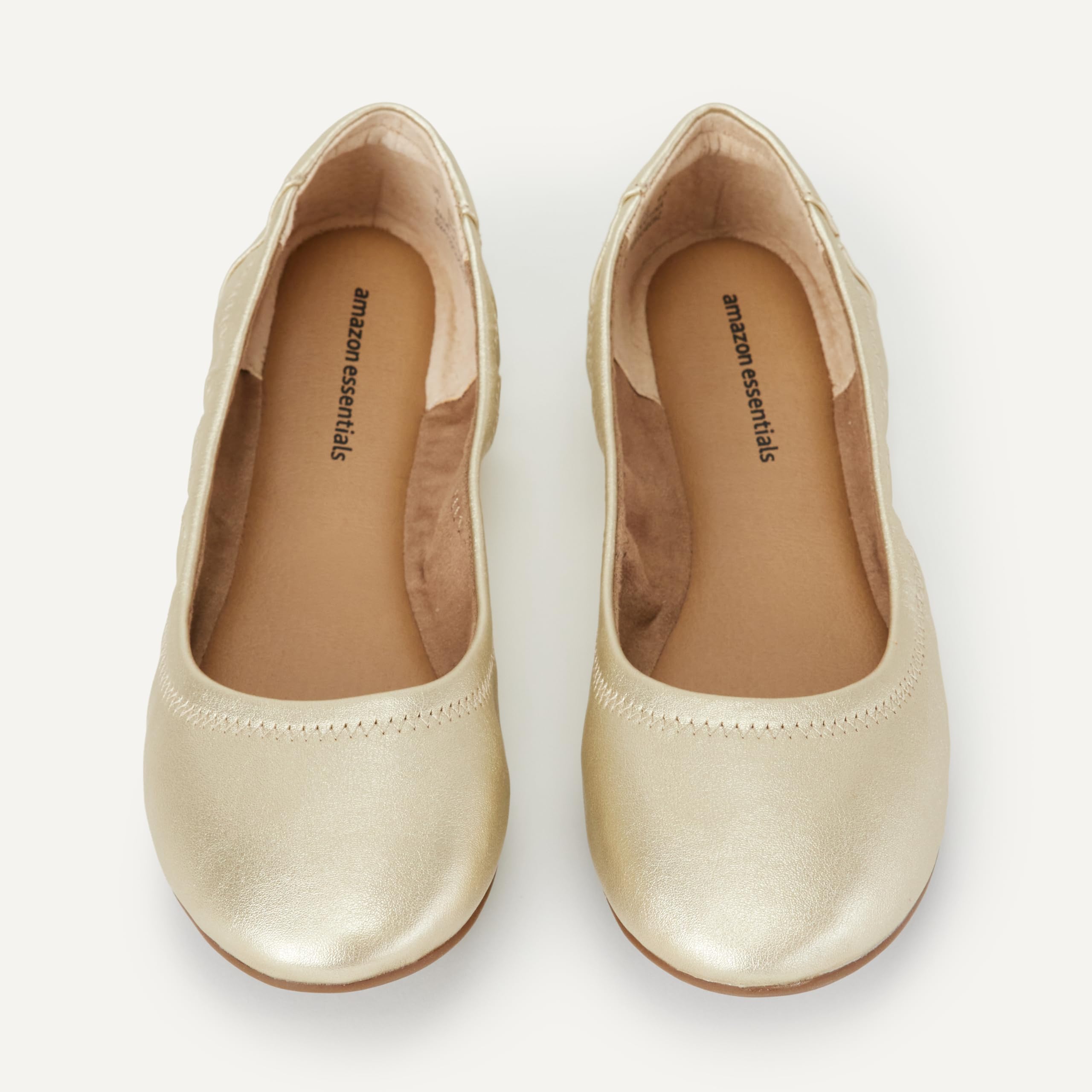 Amazon Essentials Ballerine Belice Donna, Oro, 42 EU Larga