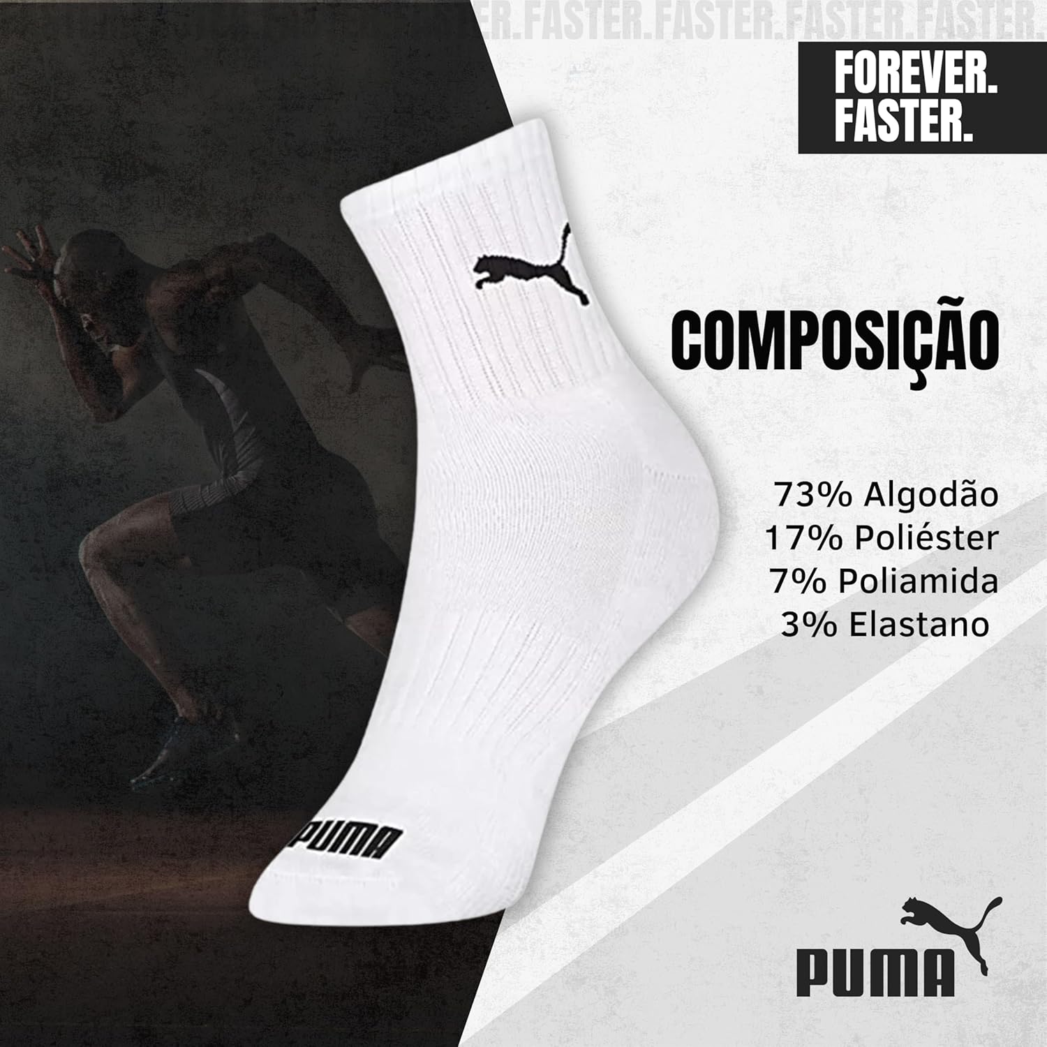 Review Kit 6 Pares Meia Puma: Conforto e Estilo Para Sua Academia! 8 81HrLVVvQkL. AC SL1500
