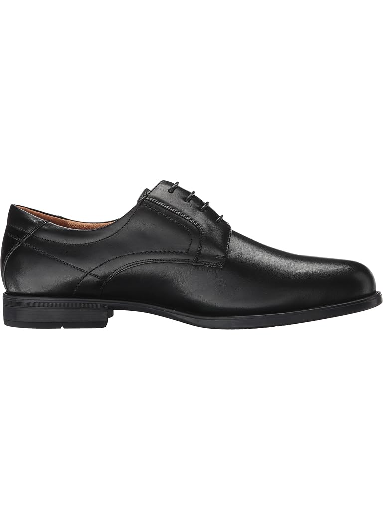 Black Florsheim Midtown Plain Toe Oxford