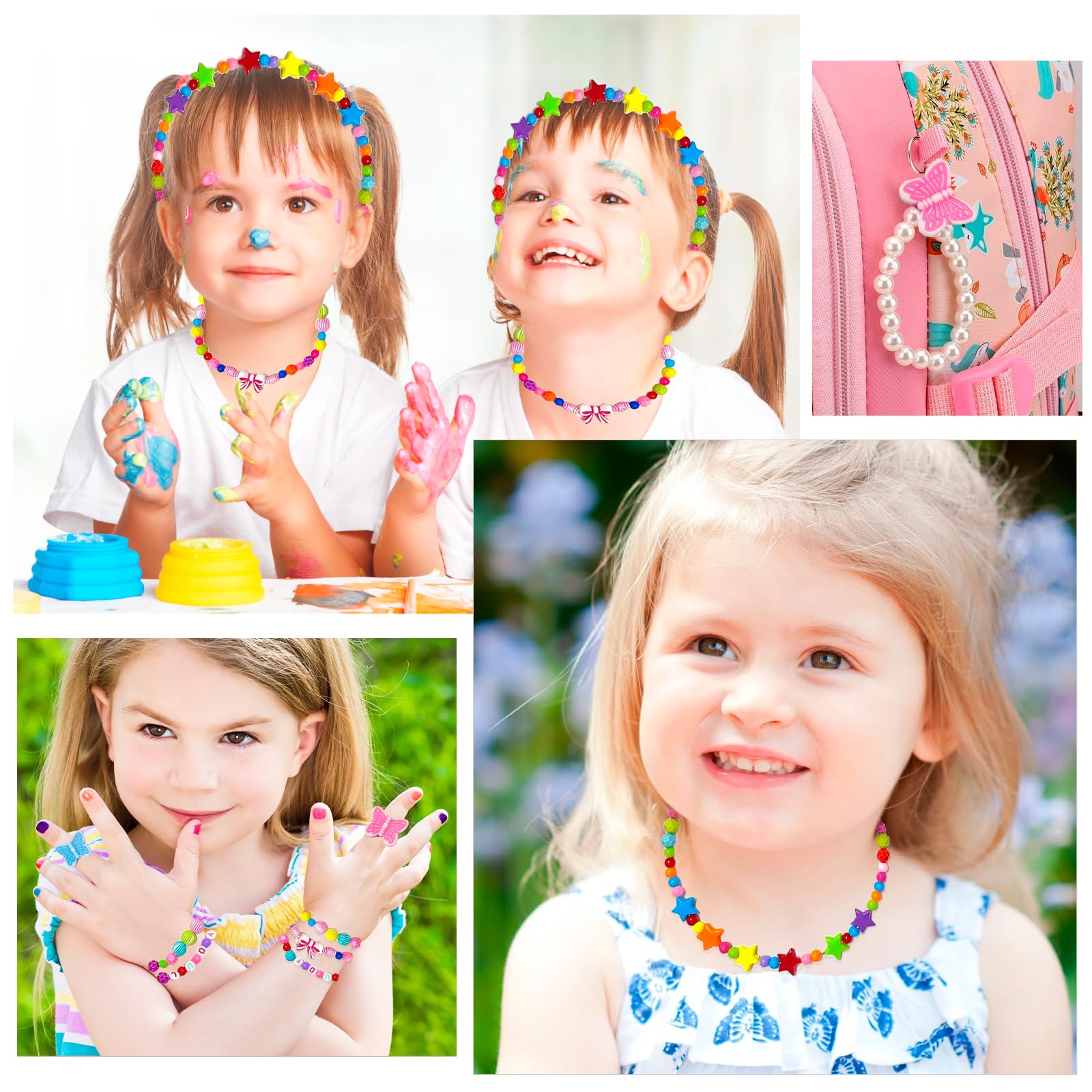 Kit De Pulseras Para Niñas Carehabi – 24 Colores Y Formas De Cuentas, DIY De Brazaletes De La Amistad