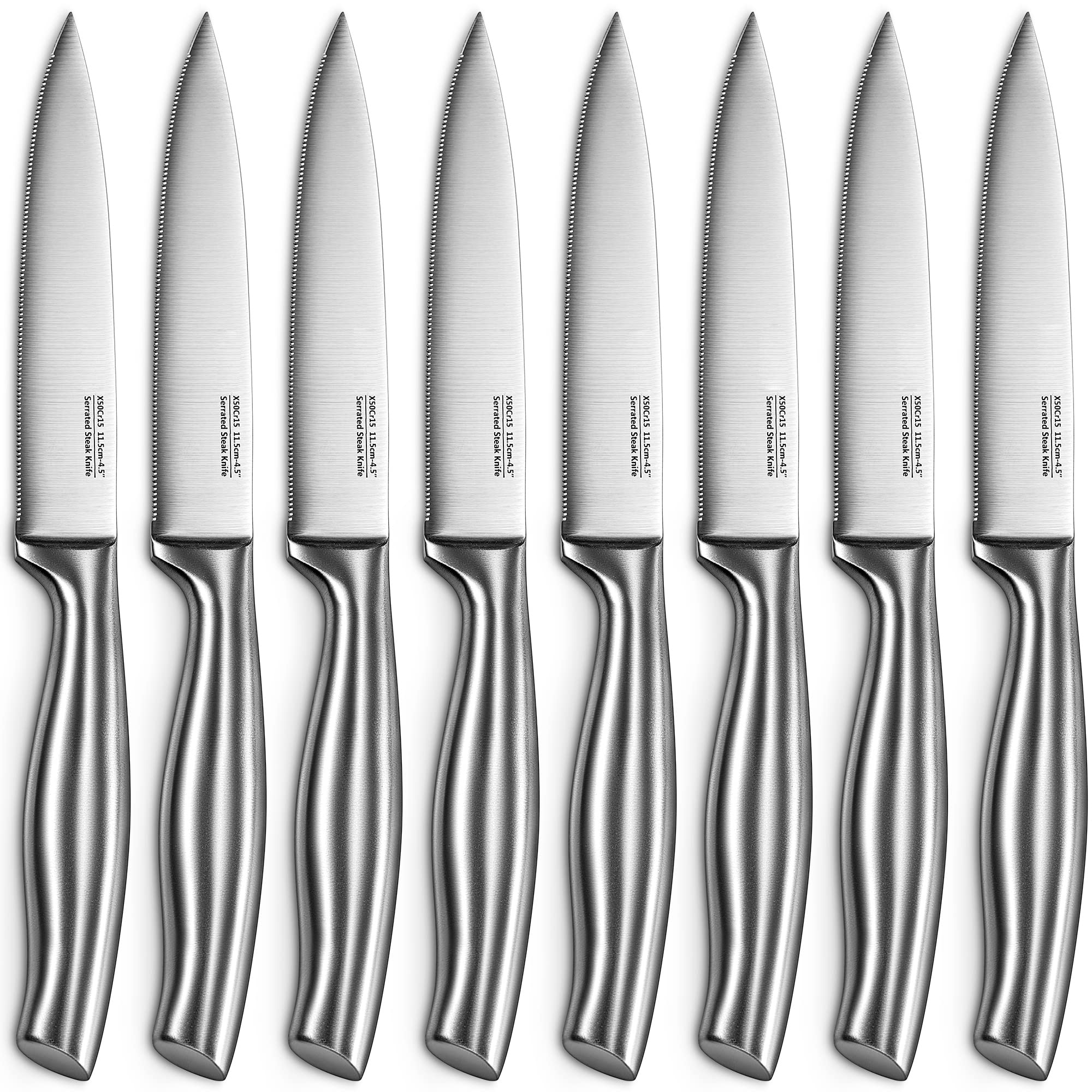 Buy Steak Knives, Steak Knives Set of 8, Stainless Steel Steak Knife