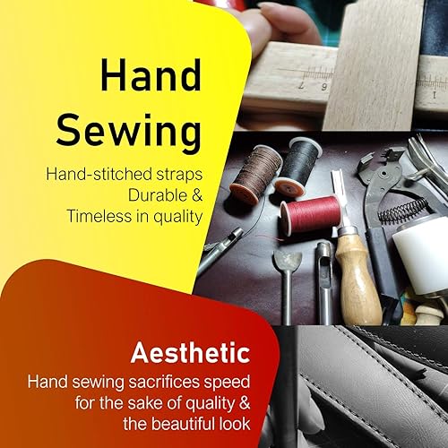 Miniatura 7 de Libretto Correa de saxofón acolchada para el cuello de alta calidad, negro, cuero genuino suave, fácilmente ajustable, menos estresado, cierre