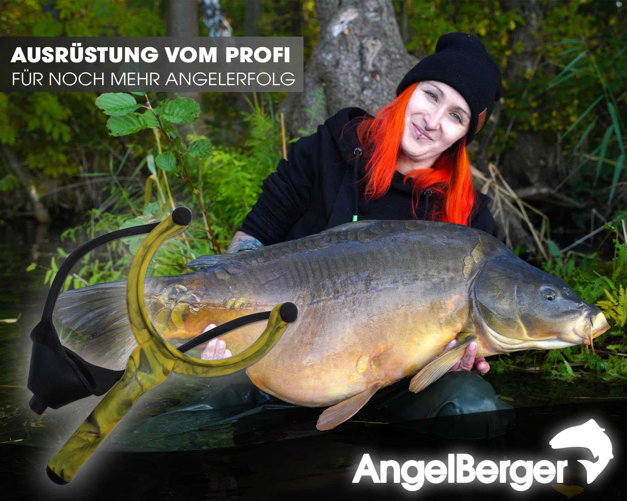 Angel-Berger Proca do zanęty Eco, proca do larw, katapulta, proca do boilies, nęcenie podczas wędkowania