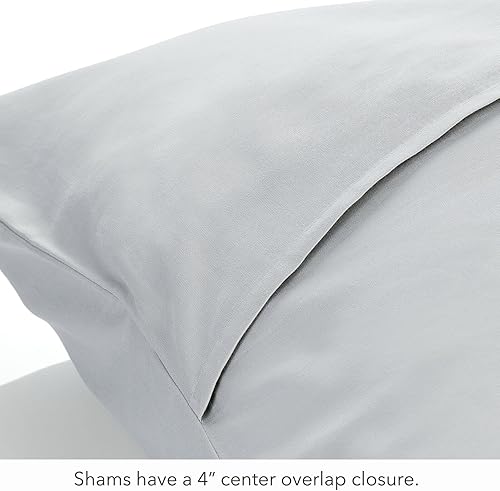 Miniatura 8 de Nate Home by Nate Berkus - Funda de edredón de satén de algodón de lujo de 300 hilos, 3 piezas, ultra suave, fresco, juego de ropa de cama de