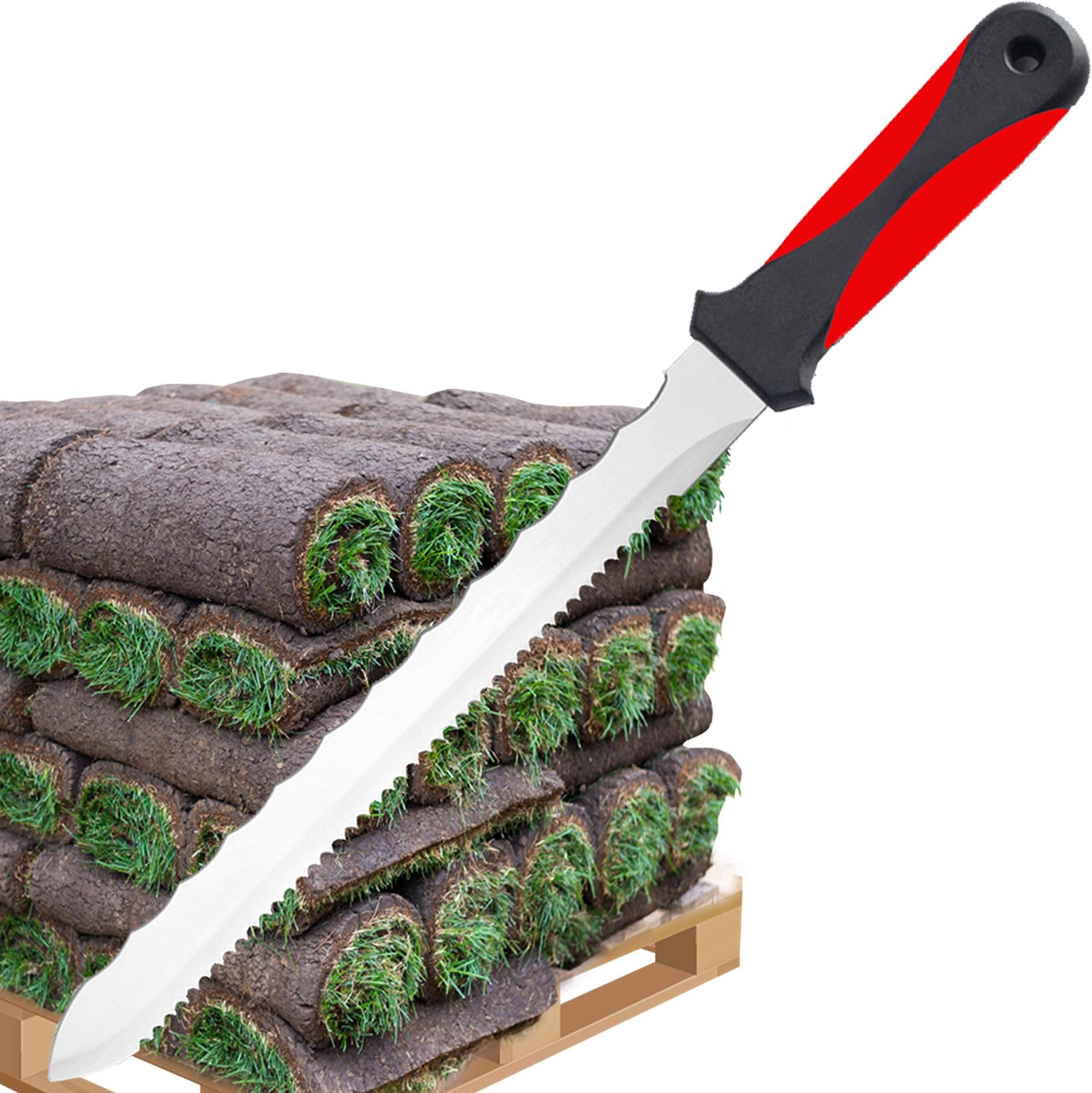 SOD KNIFE Stainless Steel Blade Sod Cutter Trim new sod around beds and grass around overgrown sprinkler heads like Hunter PGP Raise repair adjust remove or cut in sprinkler guards