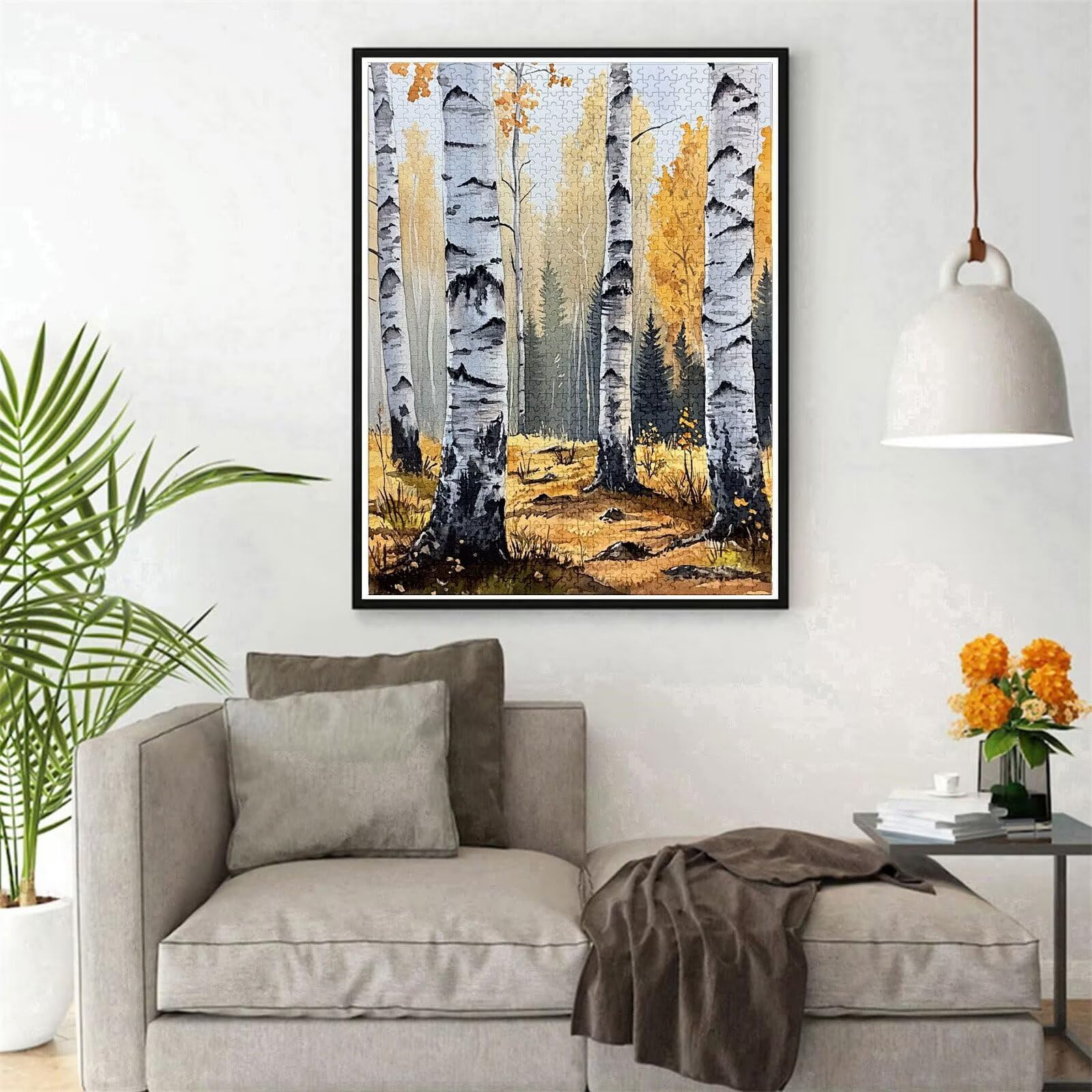 Puzzle 3000 elementów dla dorosłych 3000 sztuk, leśne puzzle, gry edukacyjne, drewniane puzzle, brzoza, prezenty dla nastoletnich chłopców w wieku 14-16 lat, 122 x 81 cm, g-935