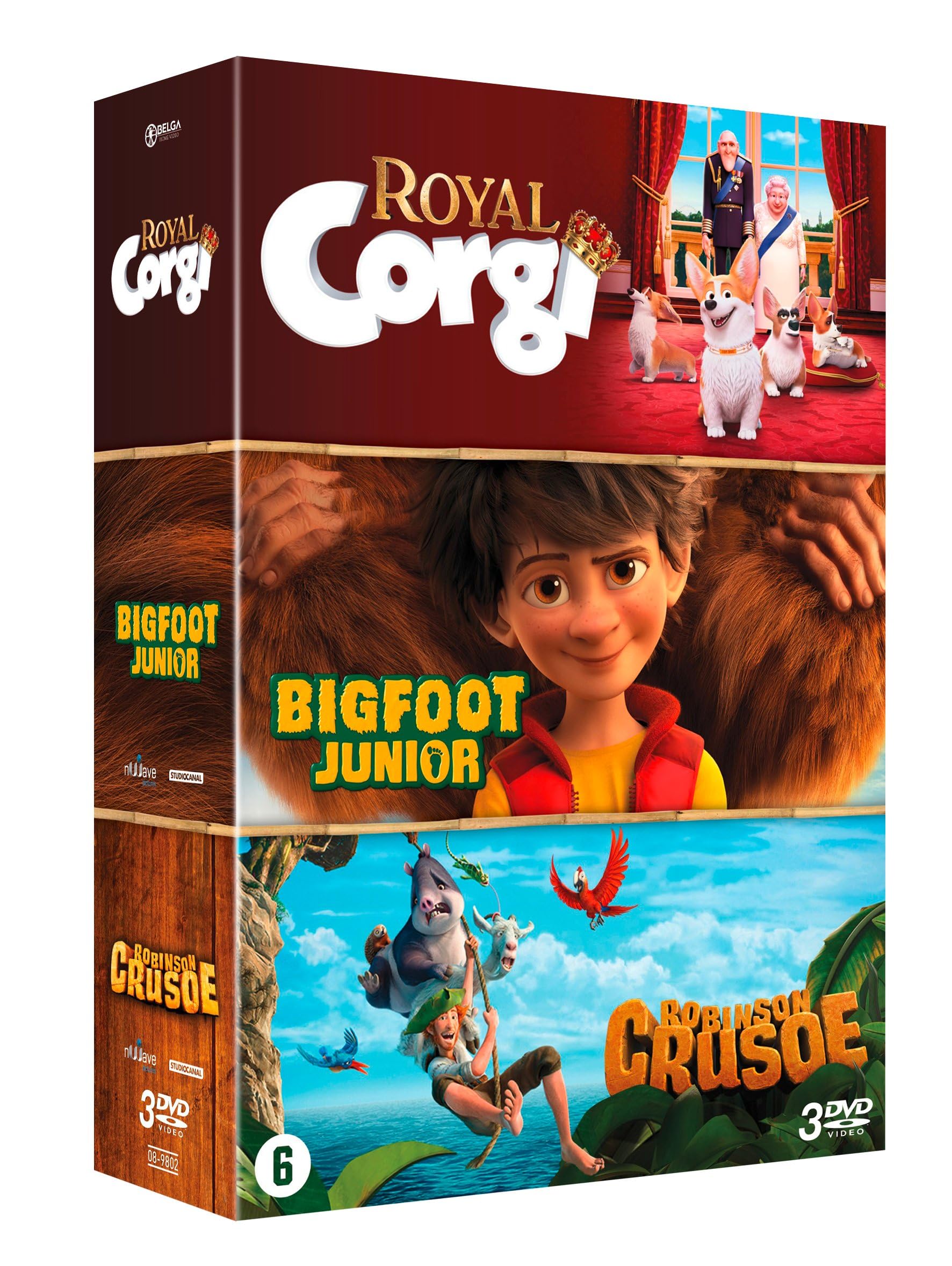 BELGA Royal Corgi Set + Bigfoot Junior + Robinson Crusoe