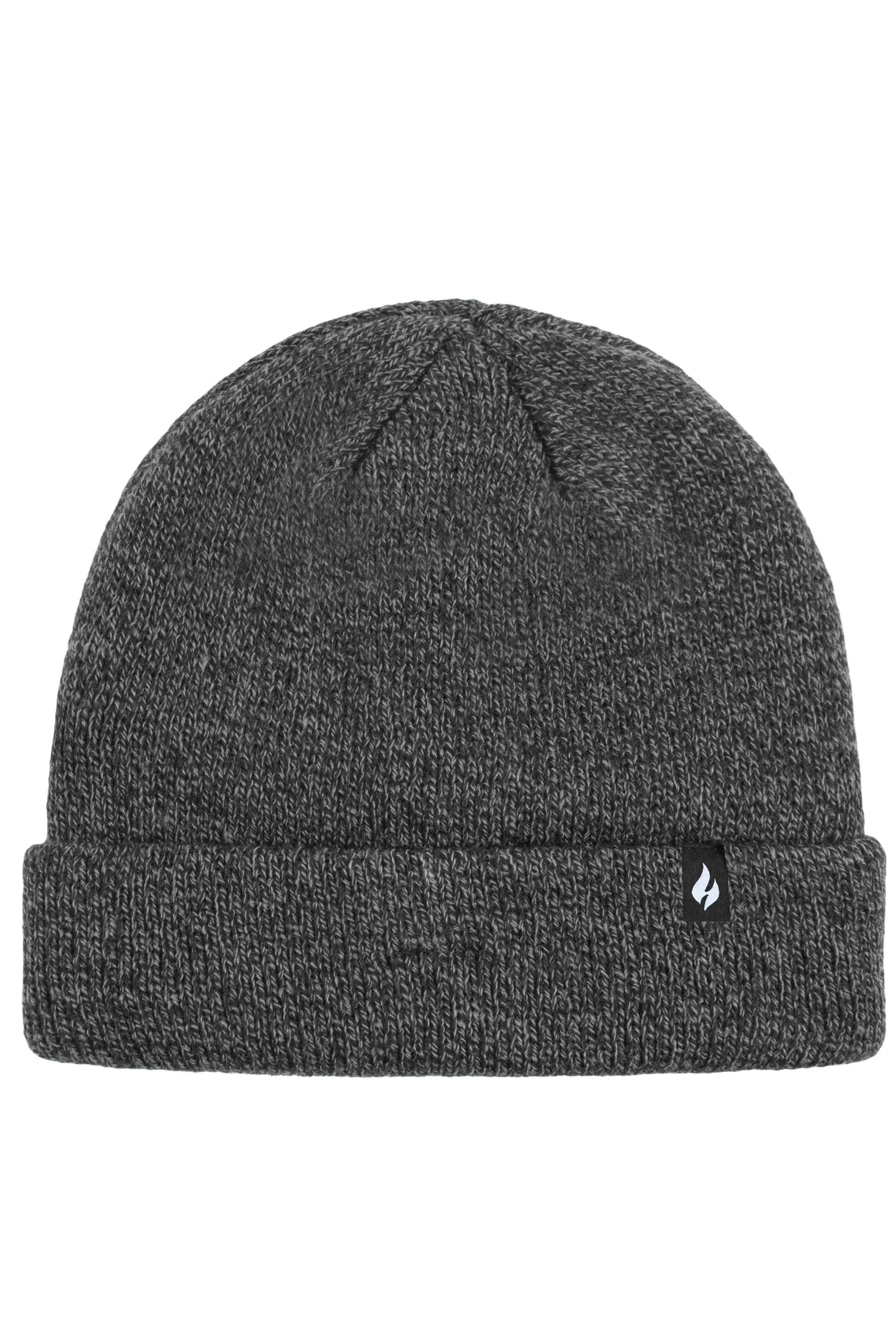 Heat Holders Men's Charcoal 1 Pack Turn Over Cuff Thermal Hat One Size